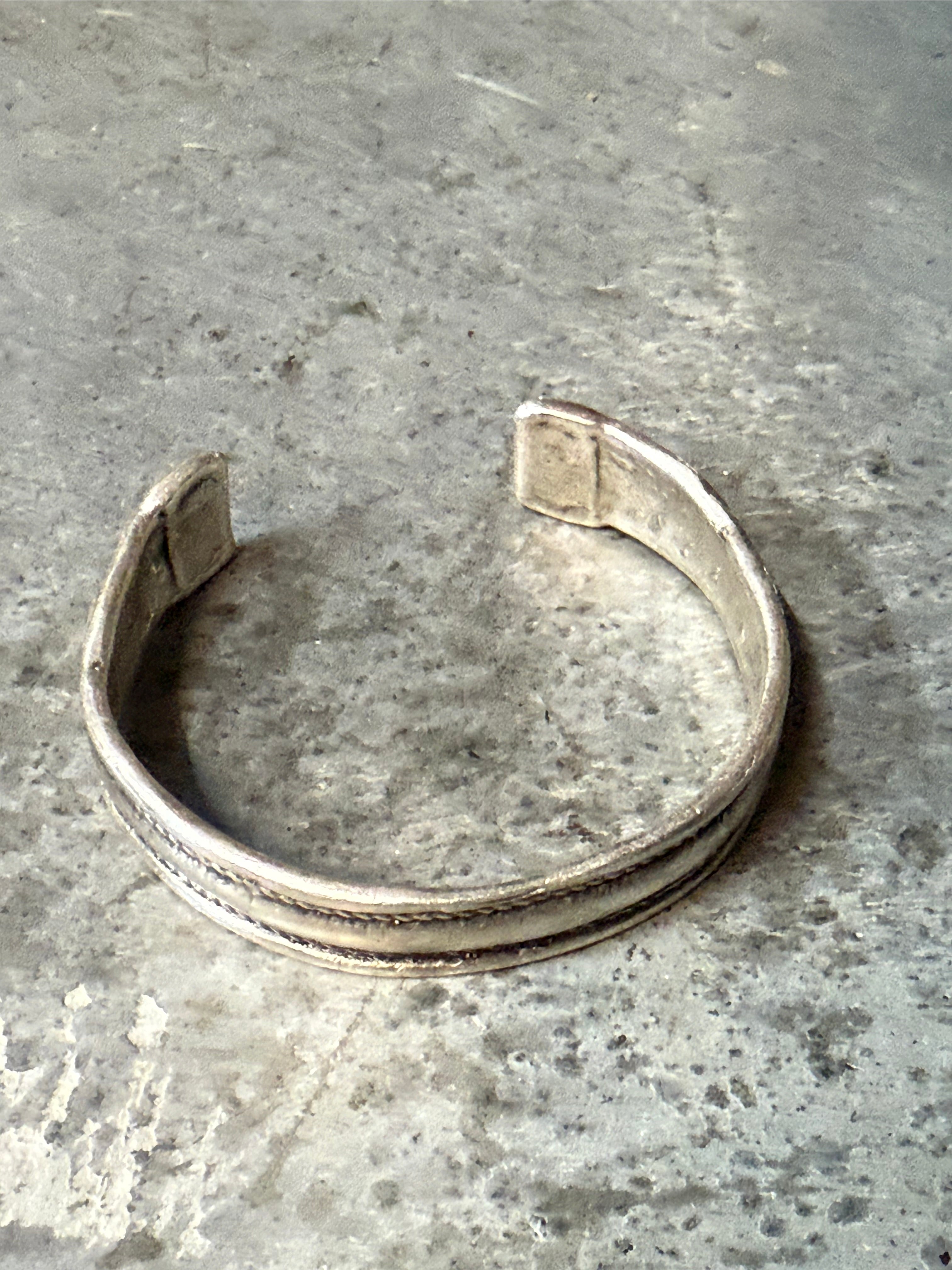 Turkish Silver Simple Cuff Bracelet