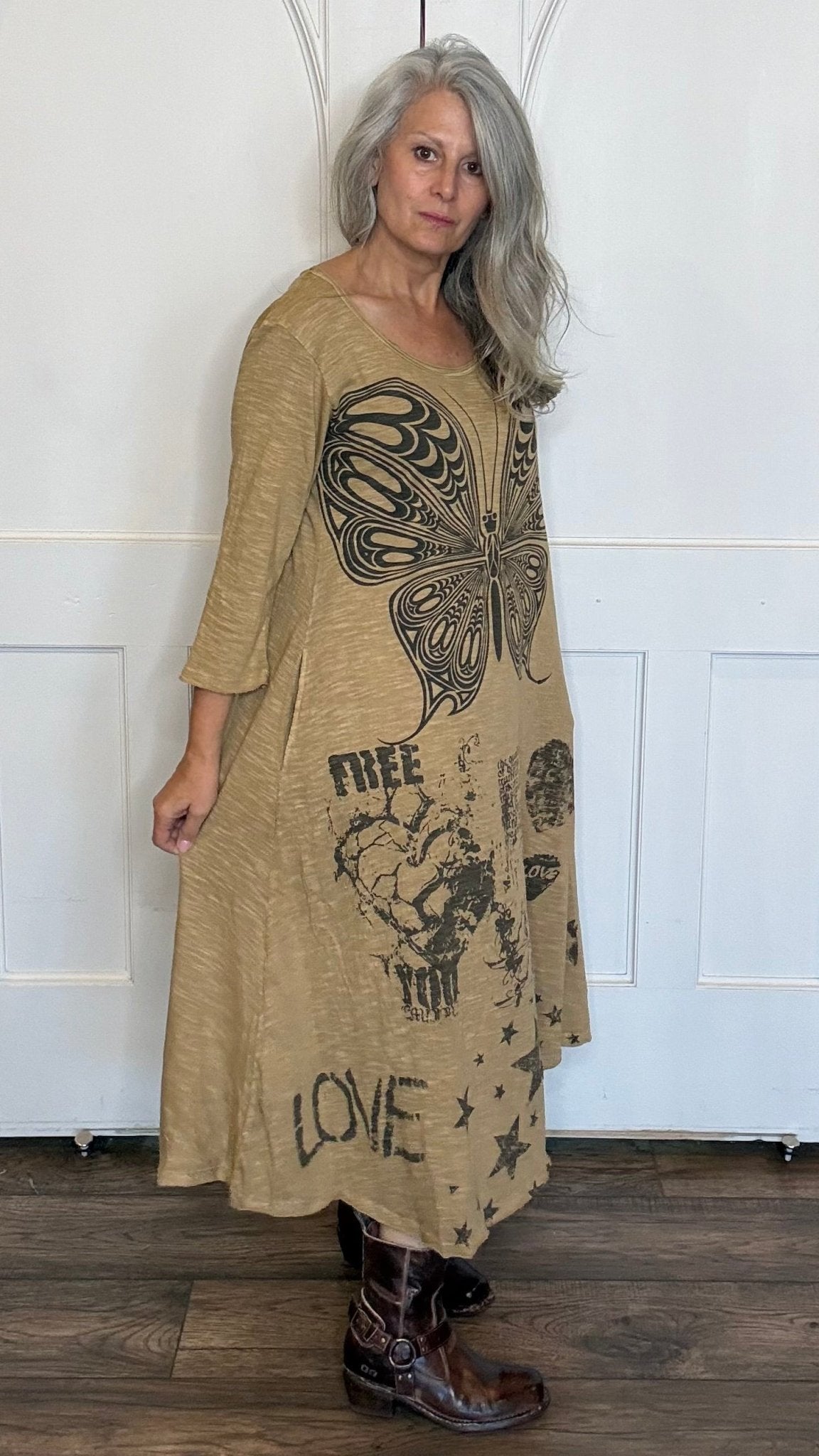 Butterfly Maxi Dress - Vintage Vault Boutique