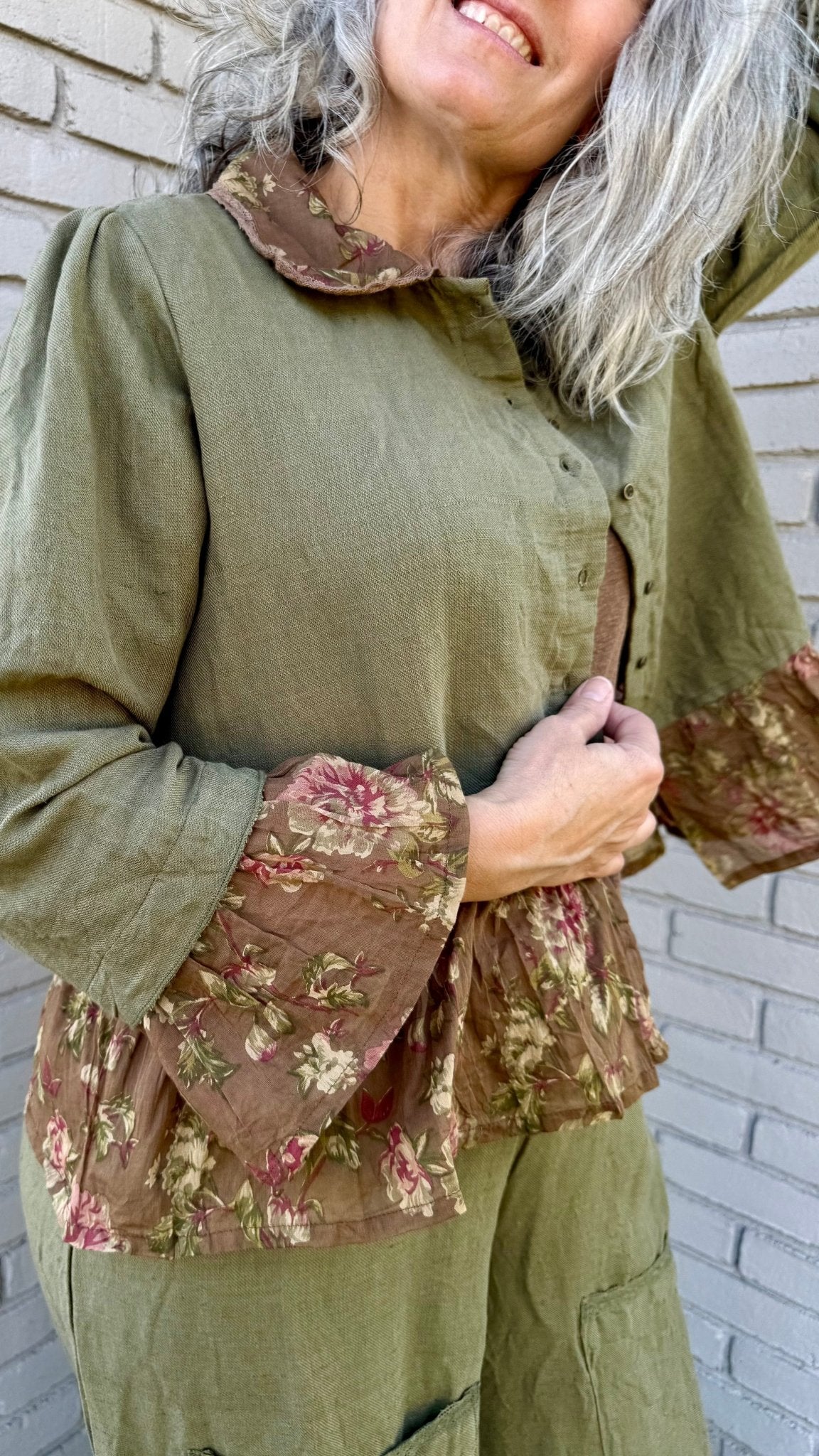 Mathis Jacket in Moss - Vintage Vault Boutique