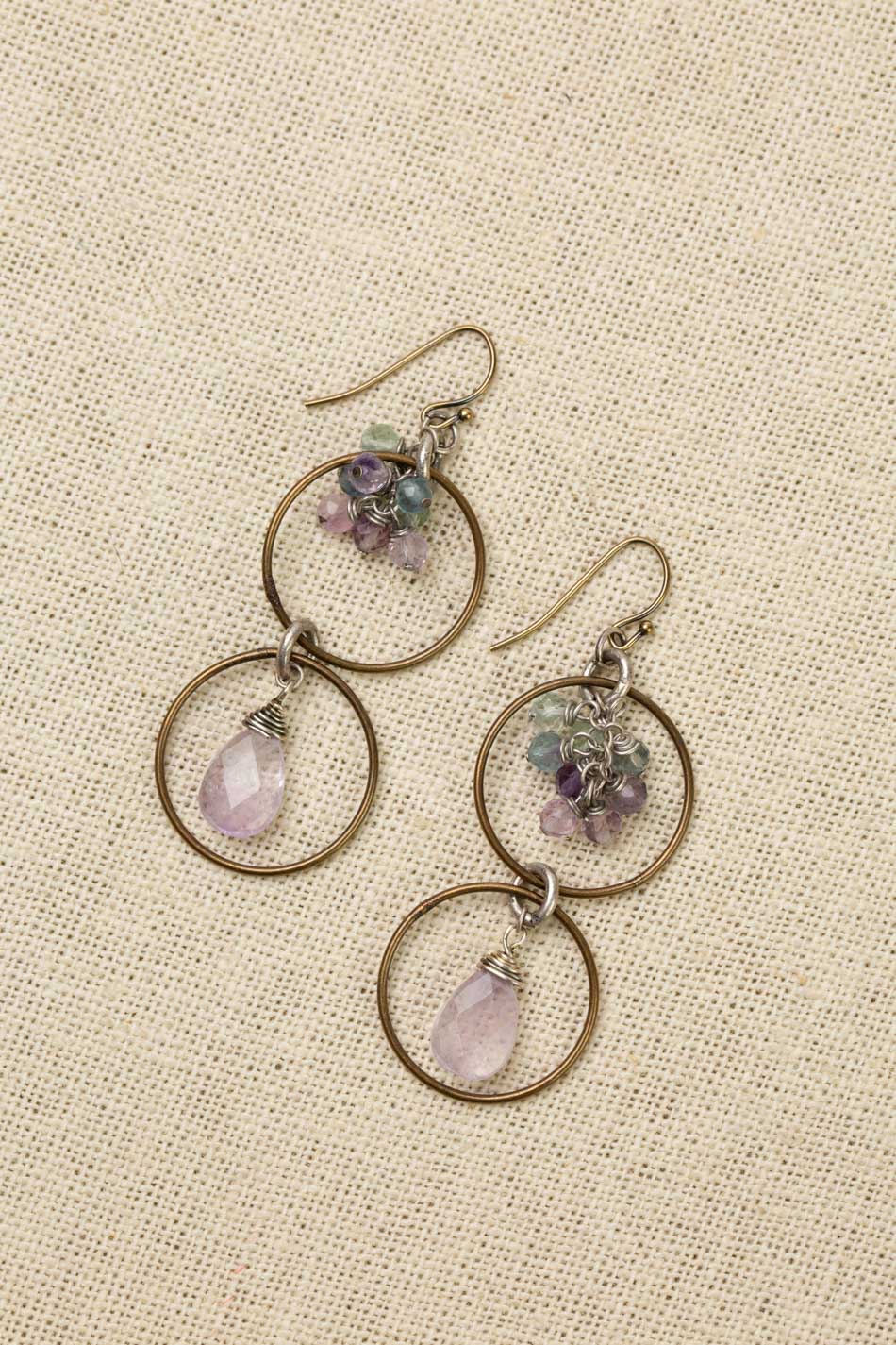 Aspire Cluster Earrings E017 - Vintage Vault Boutique