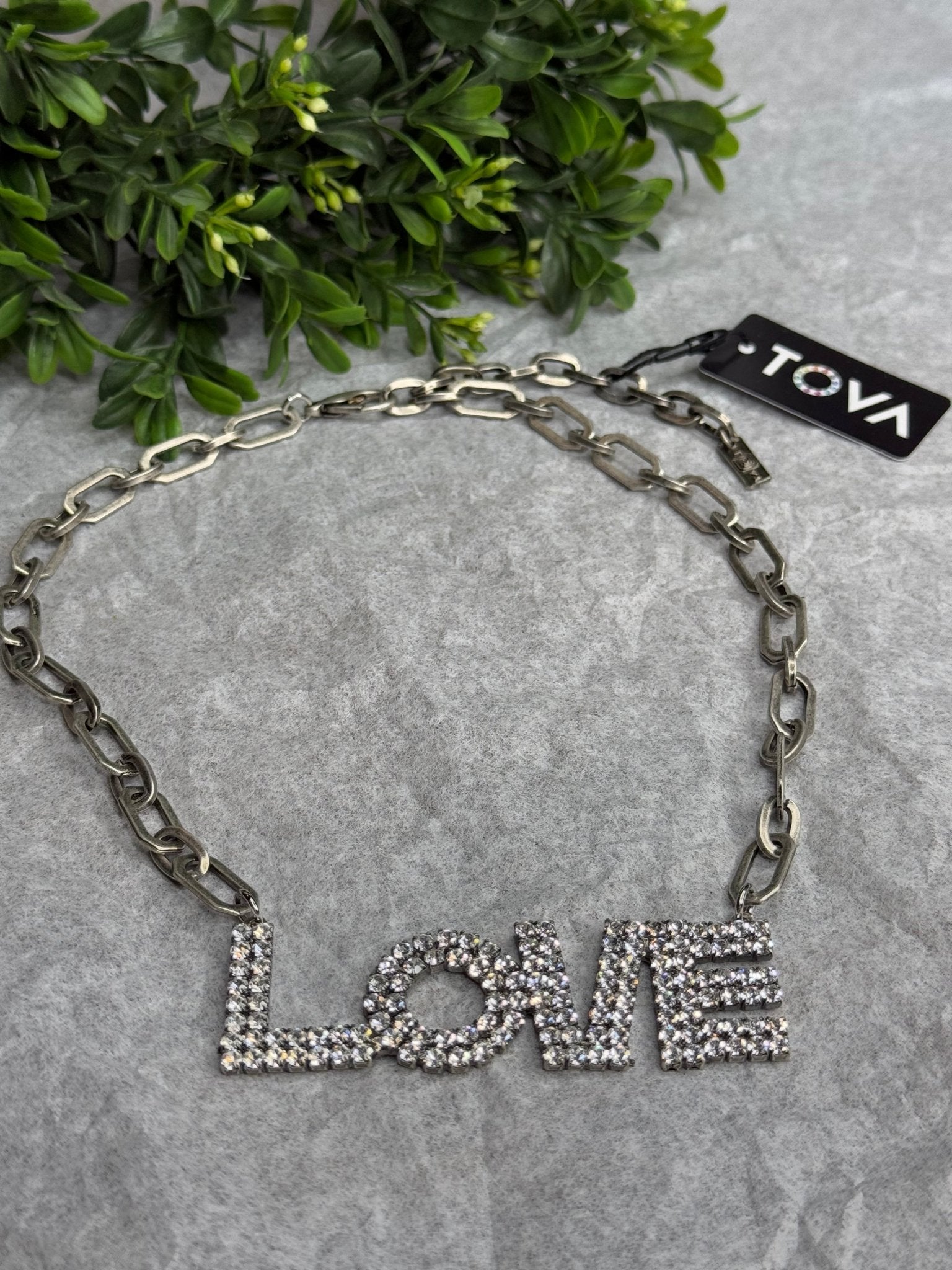 La La Love Necklace in Antique Silver - Vintage Vault Boutique