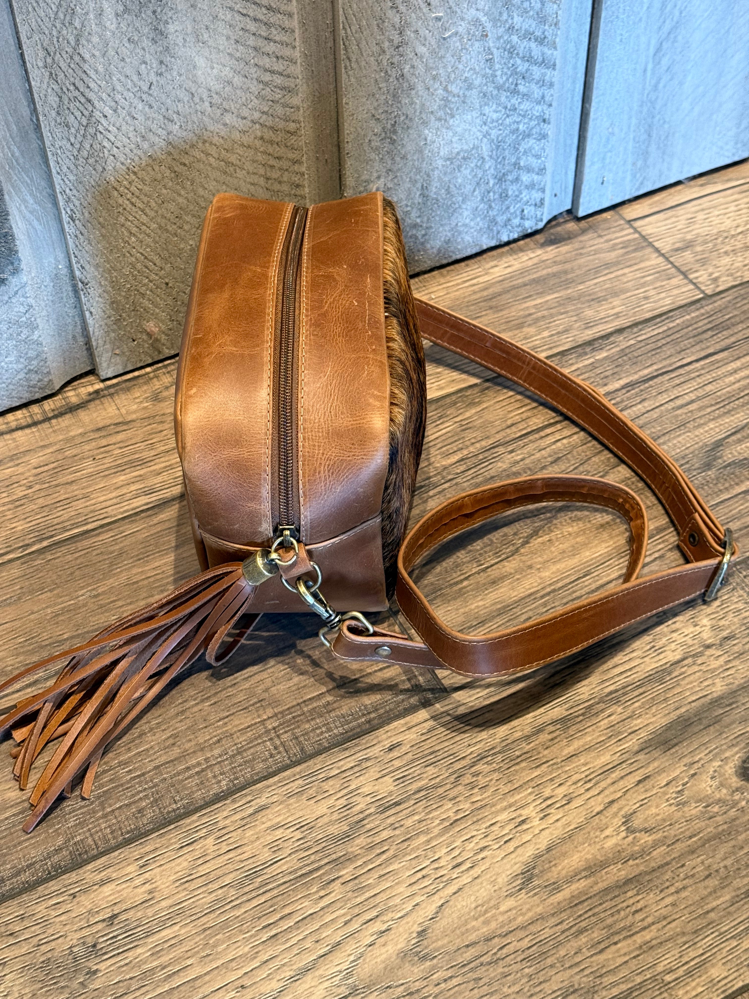 Rectangular Leather Cowhide or Leather Purse