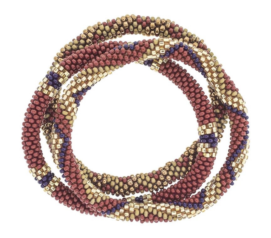 Roll On Bracelet Set of 3 Earthberry - Vintage Vault Boutique