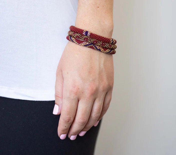 Roll On Bracelet Set of 3 Earthberry - Vintage Vault Boutique
