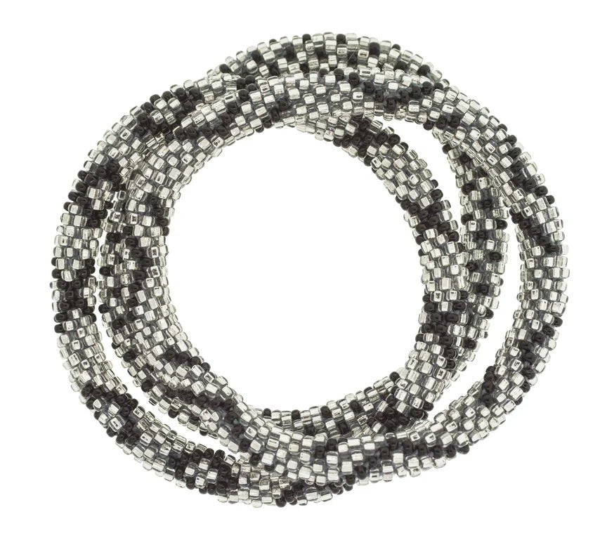 Roll On Bracelet Set of 3 Platinum - Vintage Vault Boutique