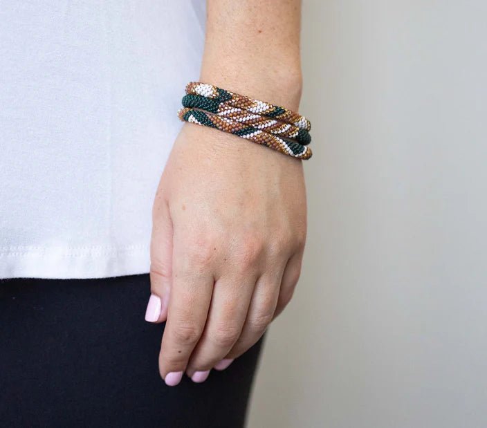 Roll On Bracelet Set of 3 Spruce - Vintage Vault Boutique