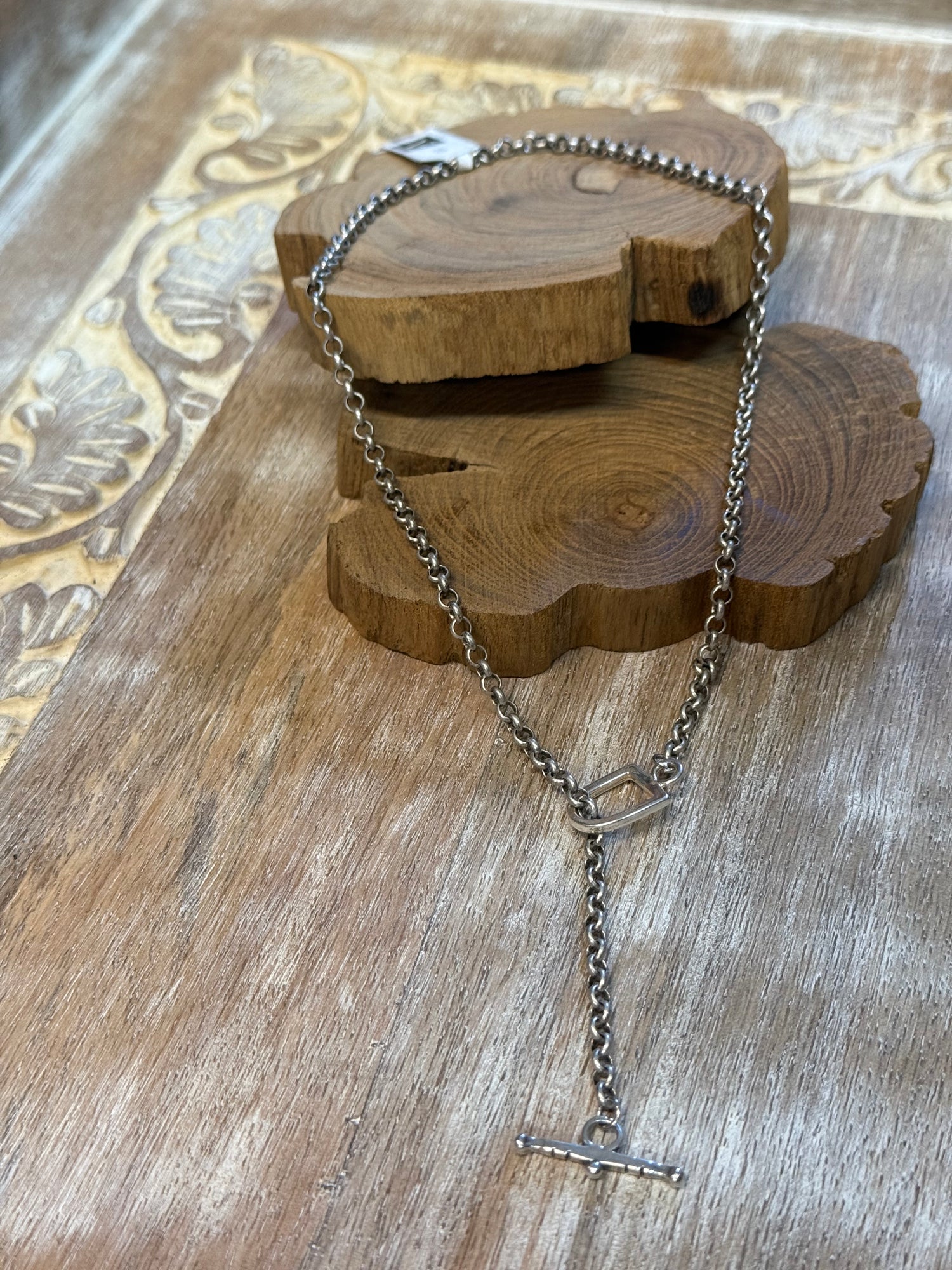 Petite Stirrup Bar Lariat Necklace