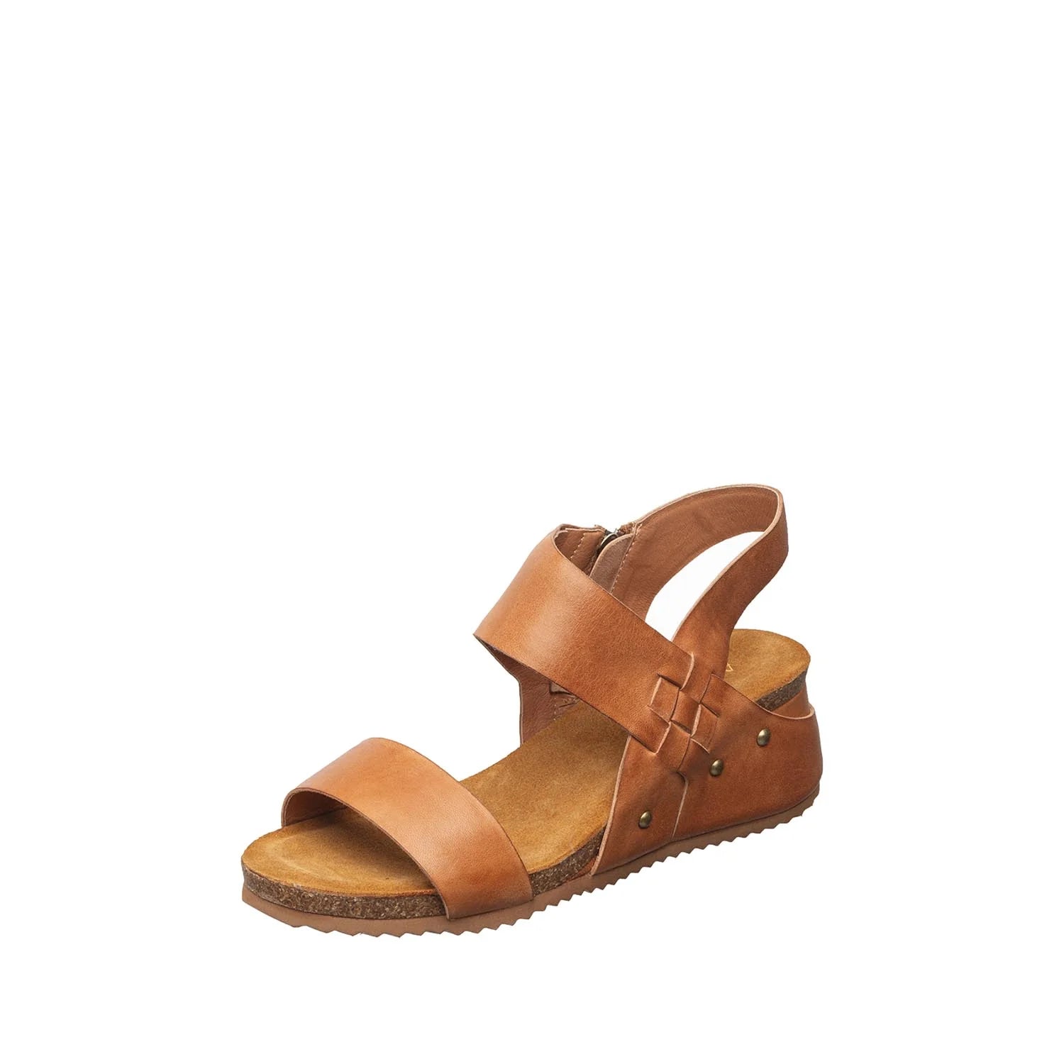 Amanda Leather Sandal Tan - Vintage Vault Boutique