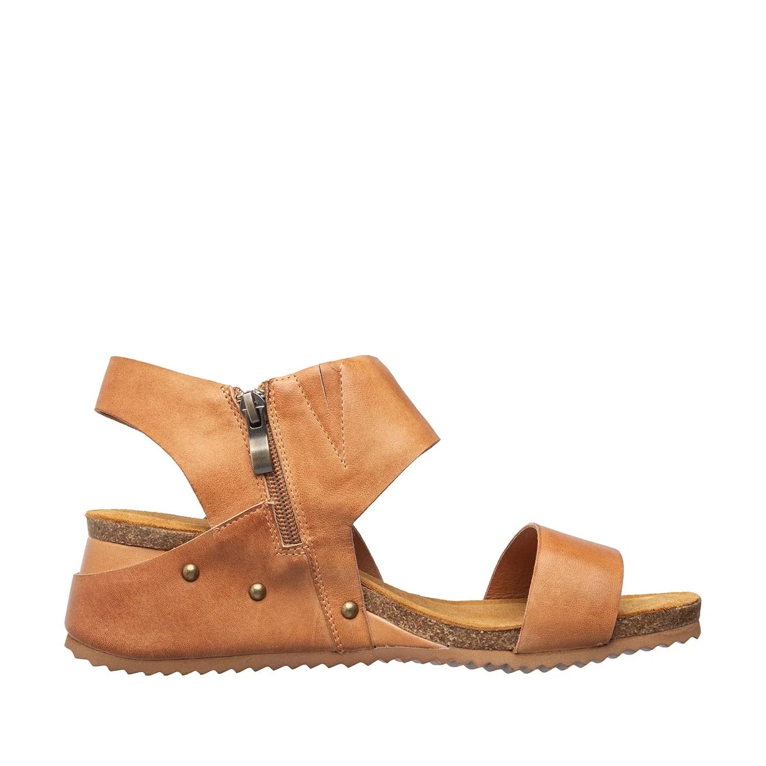 Amanda Leather Sandal Tan - Vintage Vault Boutique