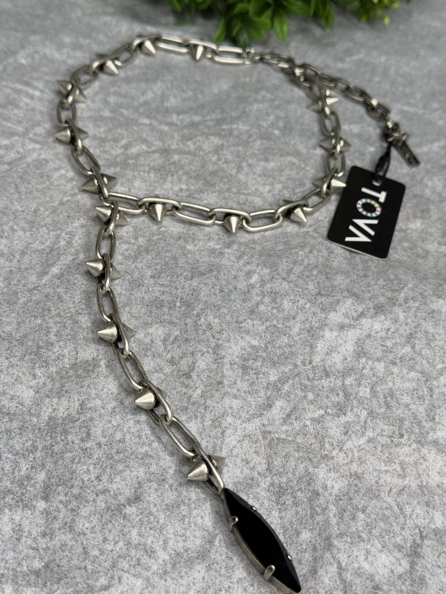 Milan Necklace in Antique Silver - Vintage Vault Boutique