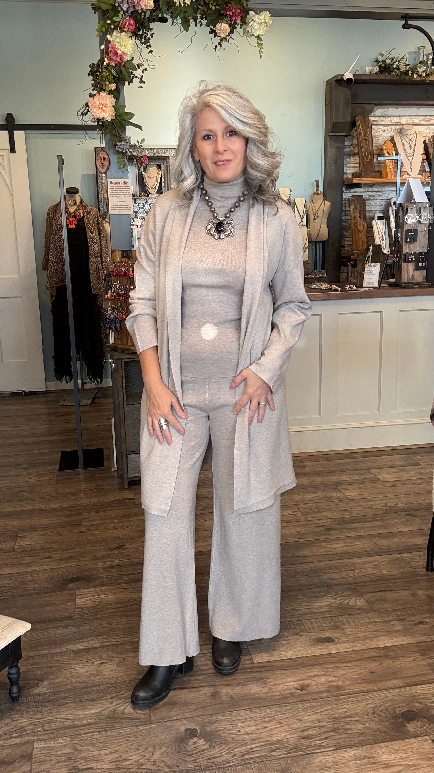 Classy Knit Open Cardigan