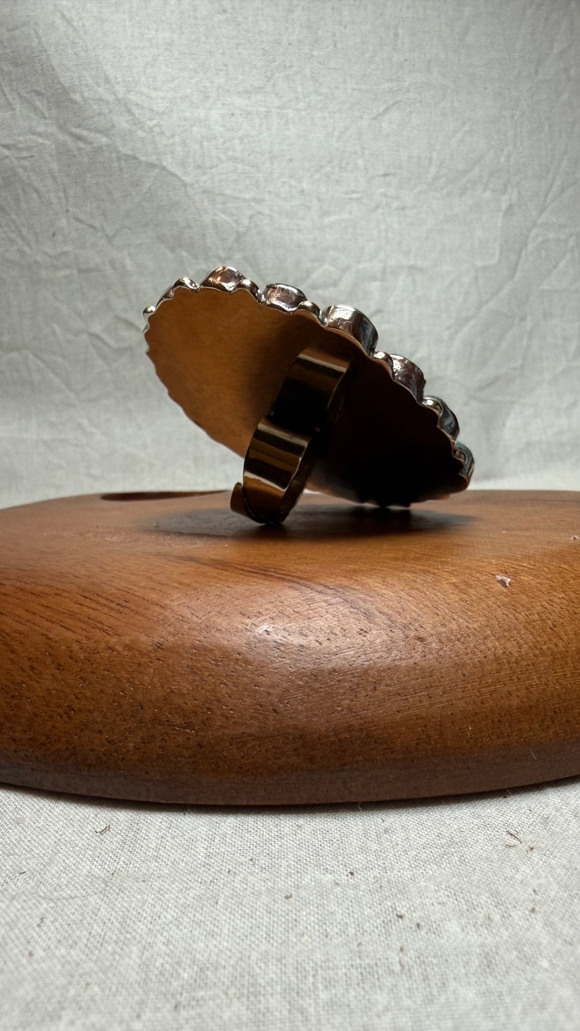 Large Turquoise Raindrop Ring - Vintage Vault Boutique