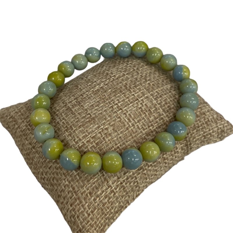 8mm Semi - Precious Stone Stretch Bracelet - Vintage Vault Boutique