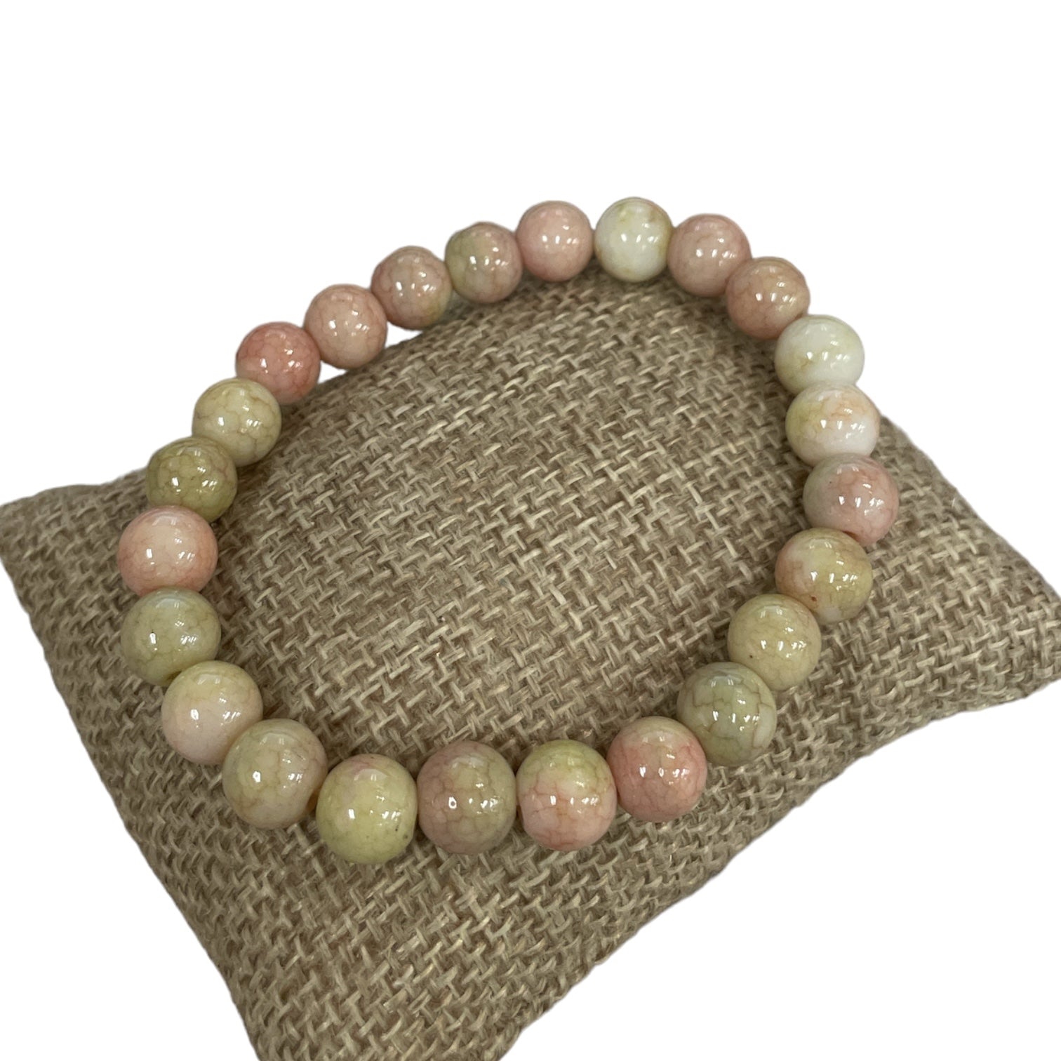8mm Semi - Precious Stone Stretch Bracelet - Vintage Vault Boutique