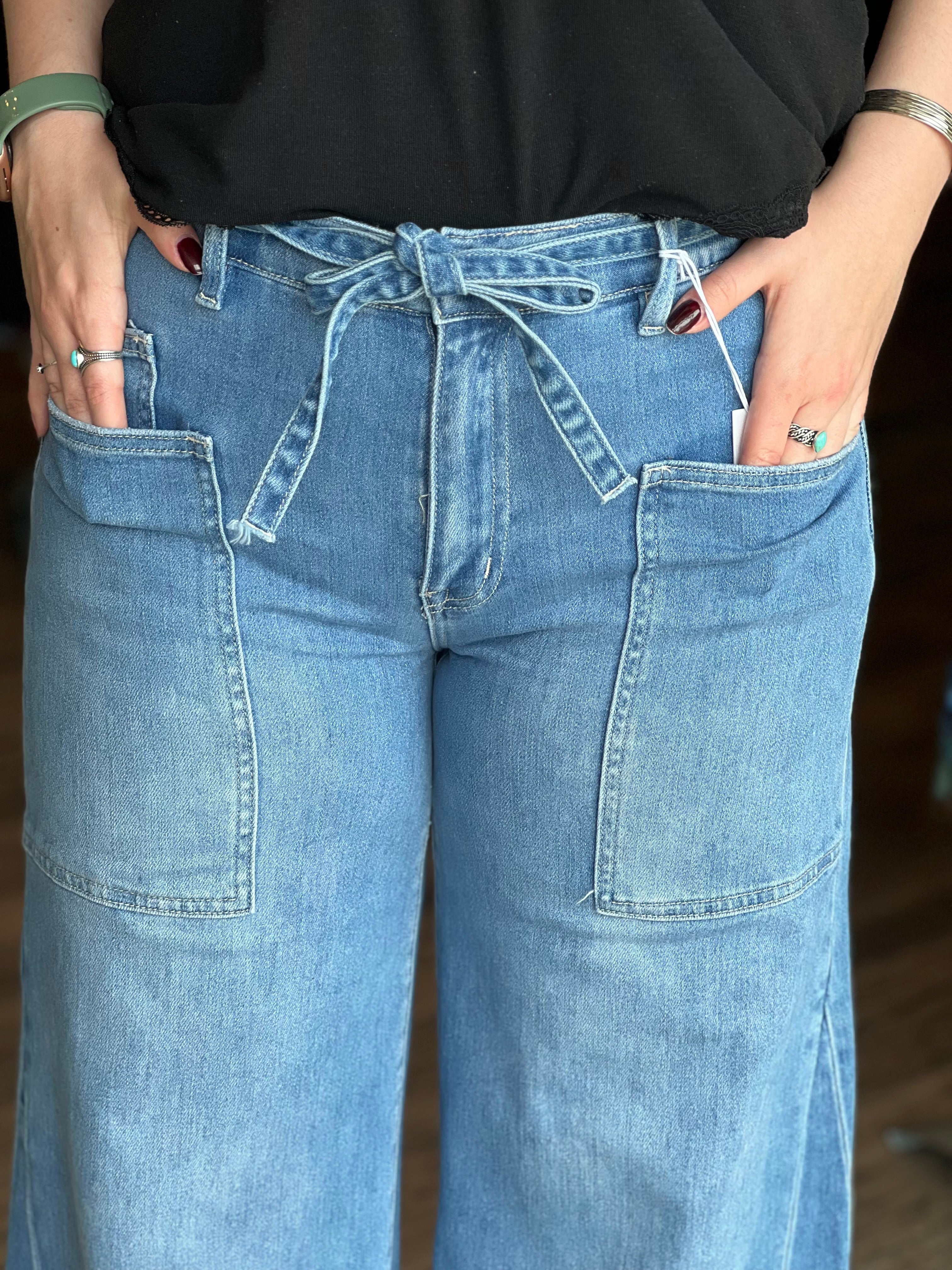 High Rise Baggy Wide Jean