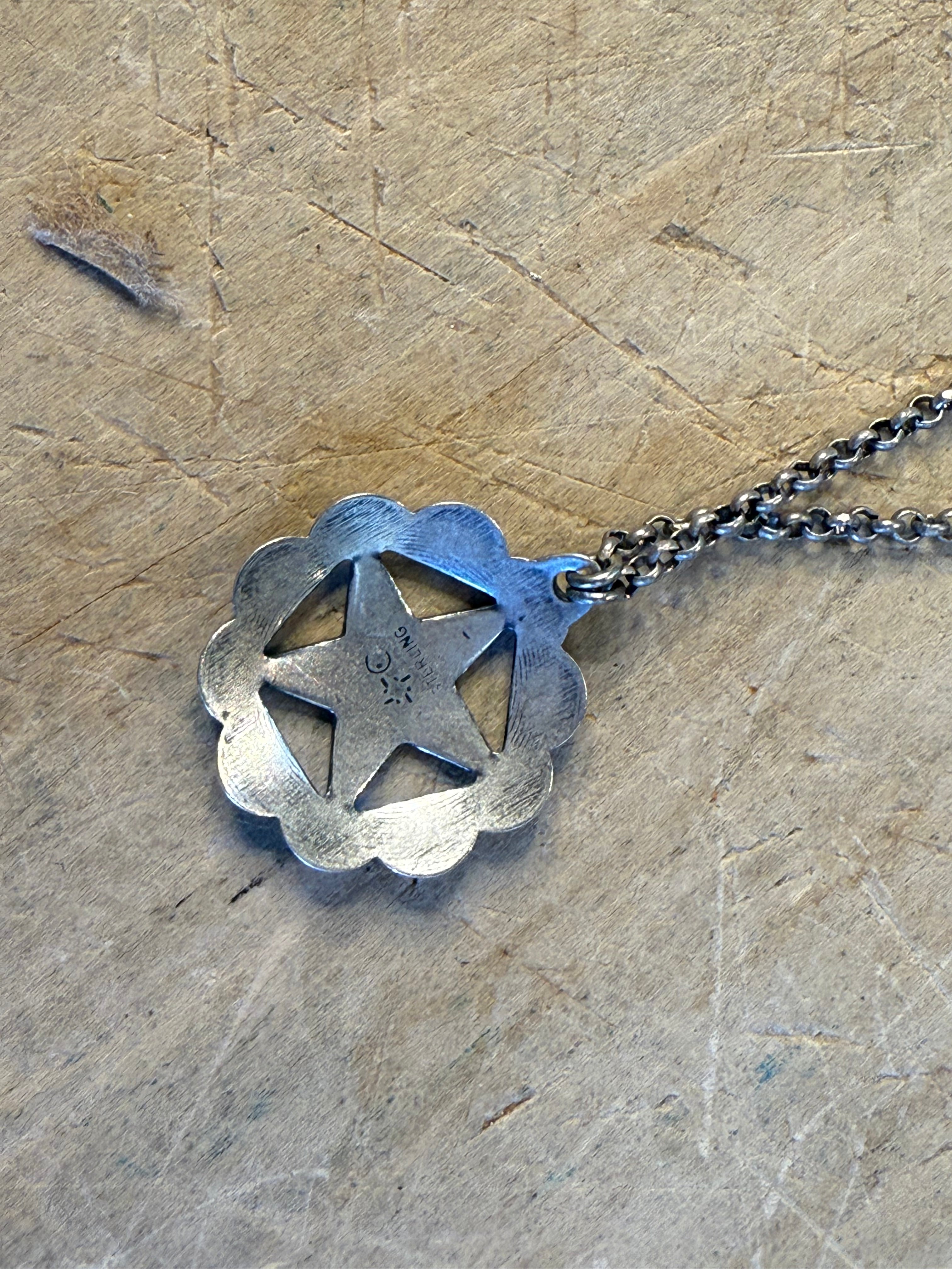OFK Sterling Silver Star Necklace OFK5105