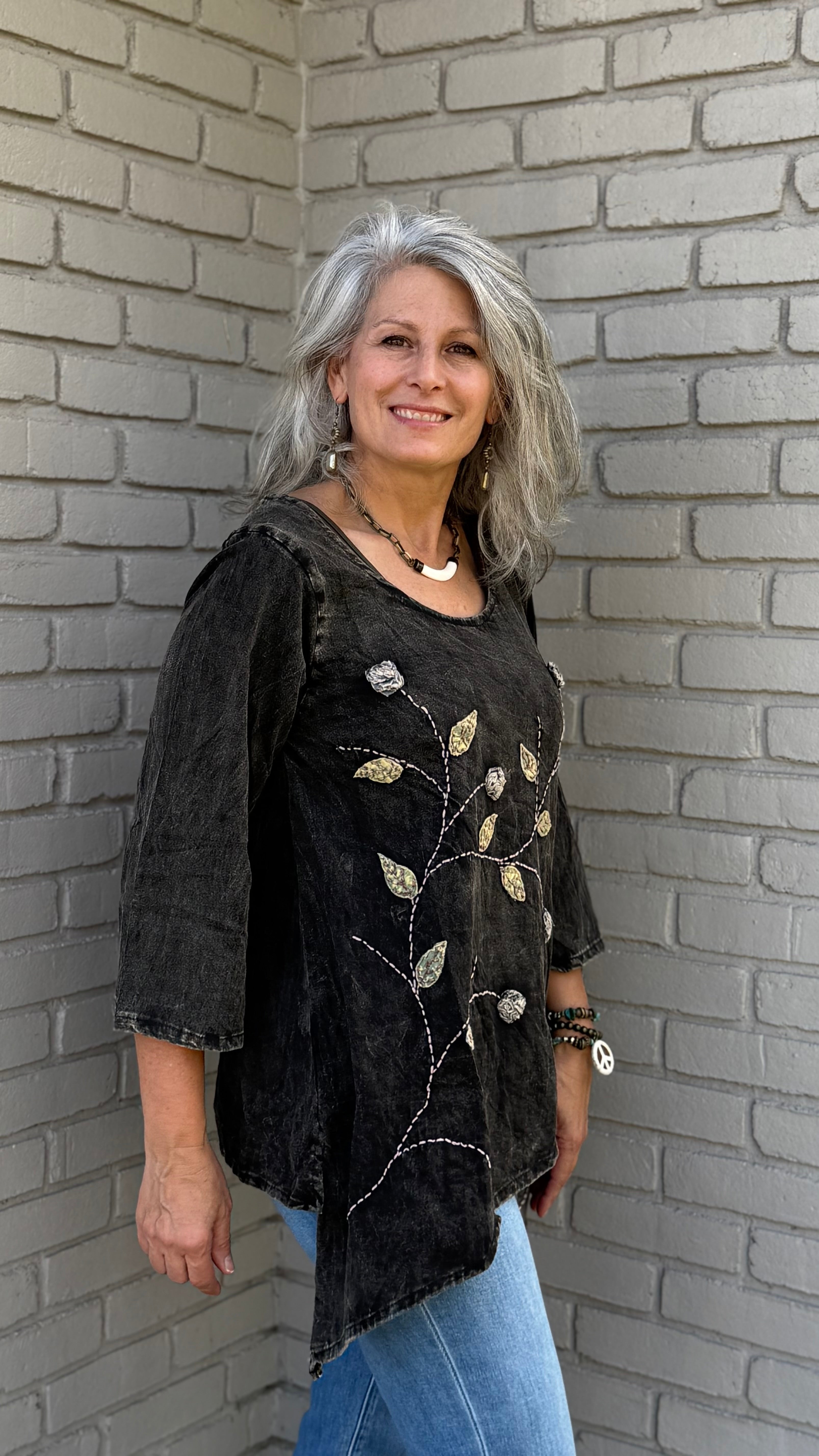 Flowers and a Hanging Pocket Top