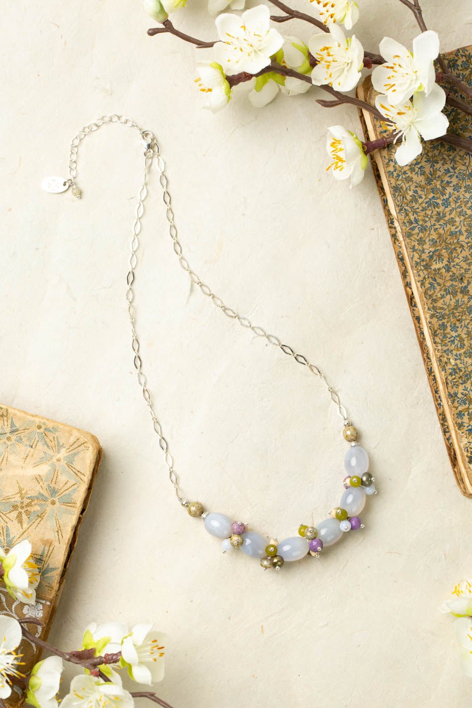 Cave Spring Cluster Necklace N002 - Vintage Vault Boutique