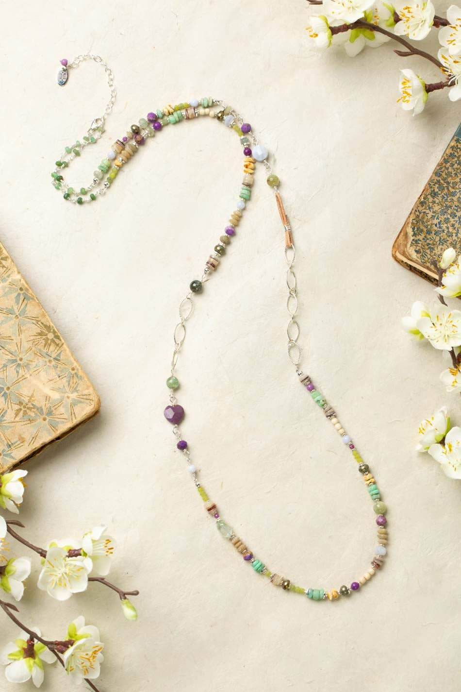 Cave Spring Collage Necklace N006 - Vintage Vault Boutique