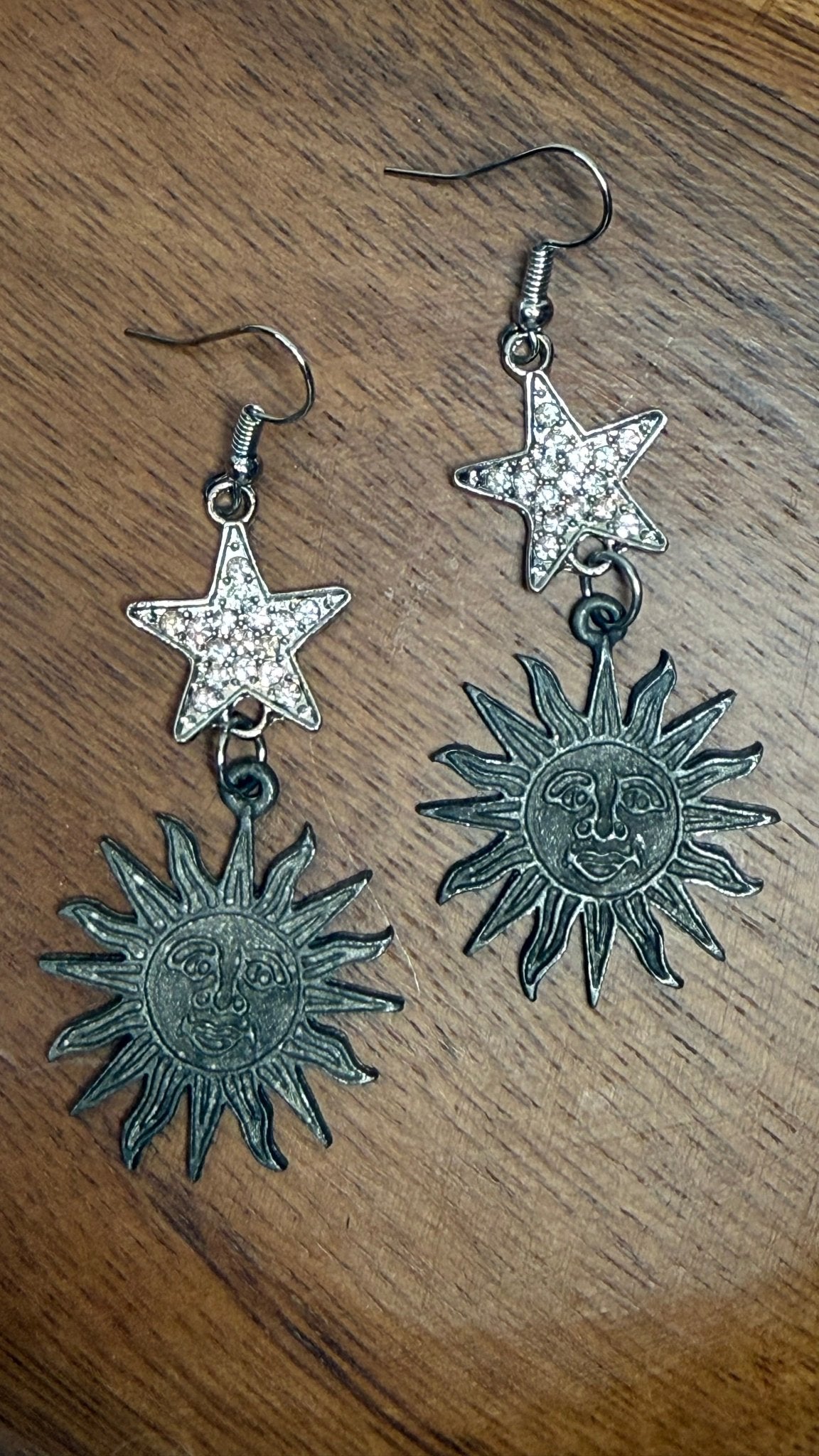 Sun & Star Earrings - Vintage Vault Boutique