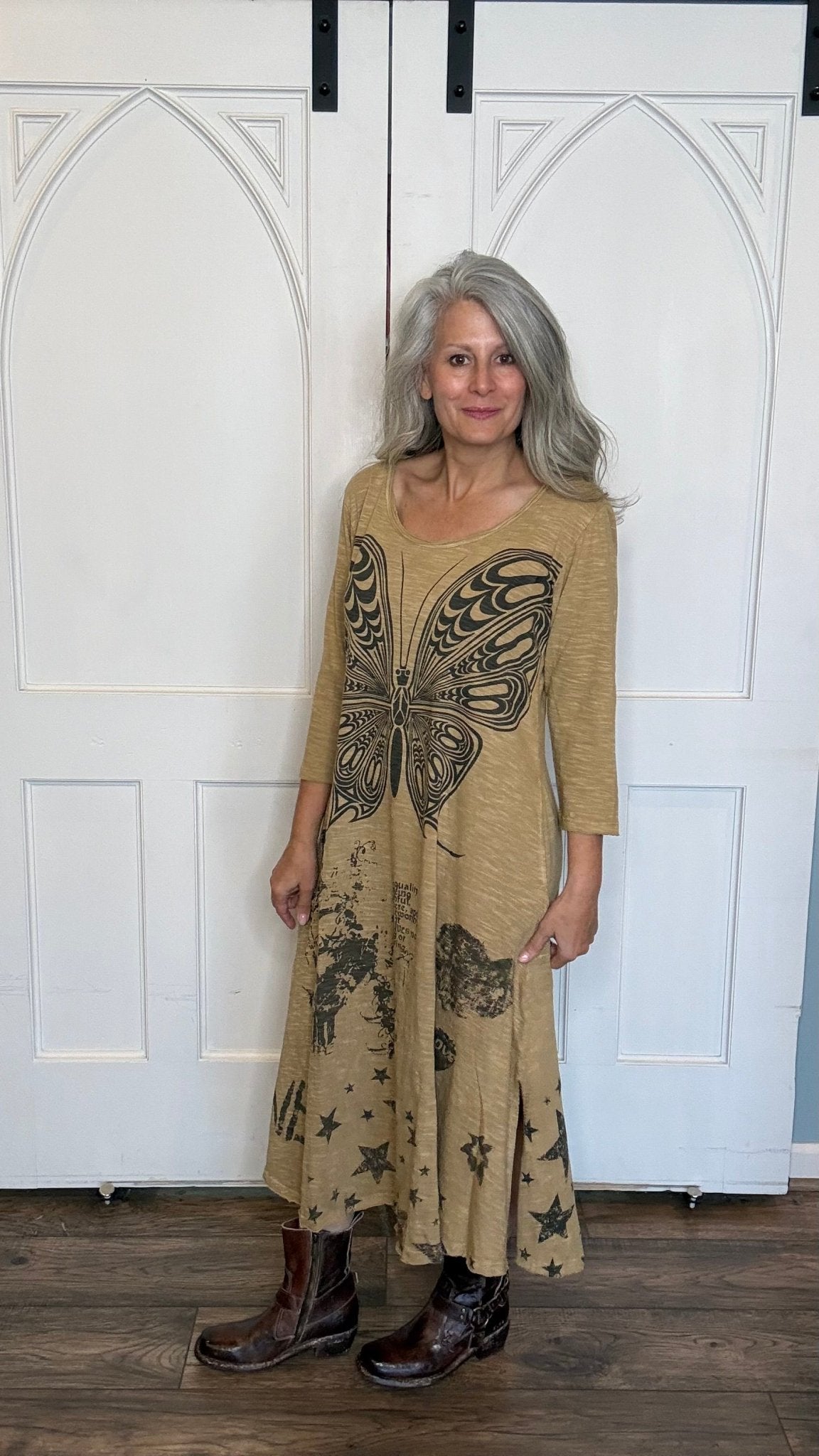 Butterfly Maxi Dress - Vintage Vault Boutique