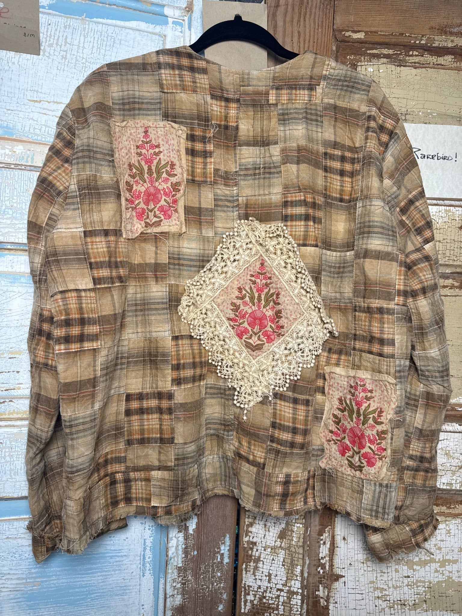 Honey Beige Floral Jacket - Vintage Vault Boutique