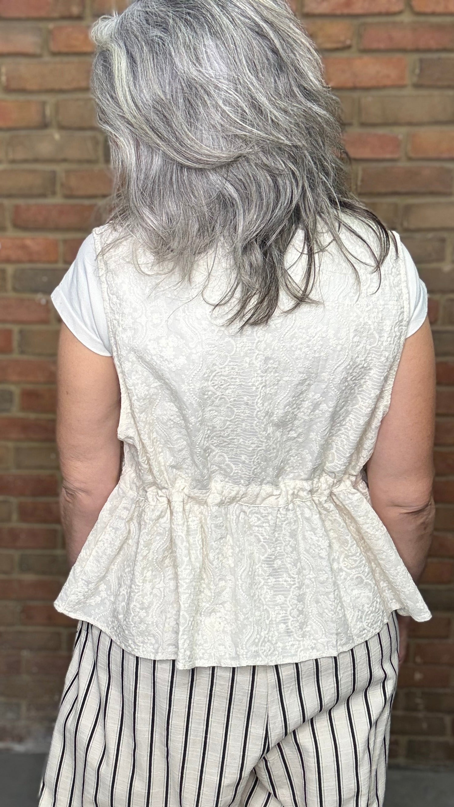 Embroidered Vest Top One Size