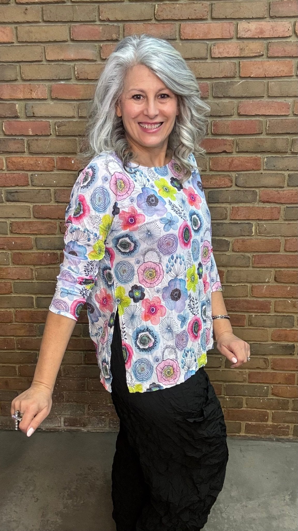 Floral Mesh Topper - Vintage Vault Boutique