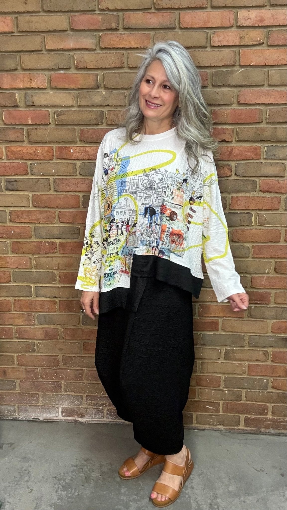 Loose Wide Waffle Pant - Vintage Vault Boutique