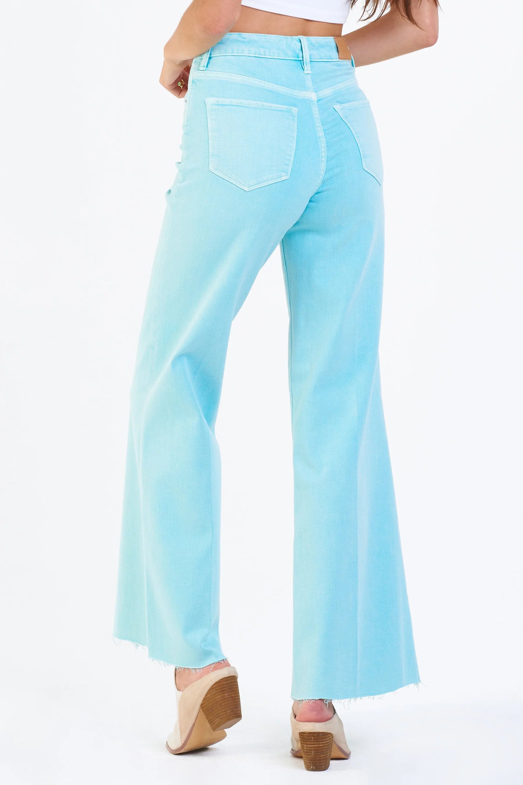 FIONA Super High Rise Wide Leg Jean in Paradise Sz 28 & 33