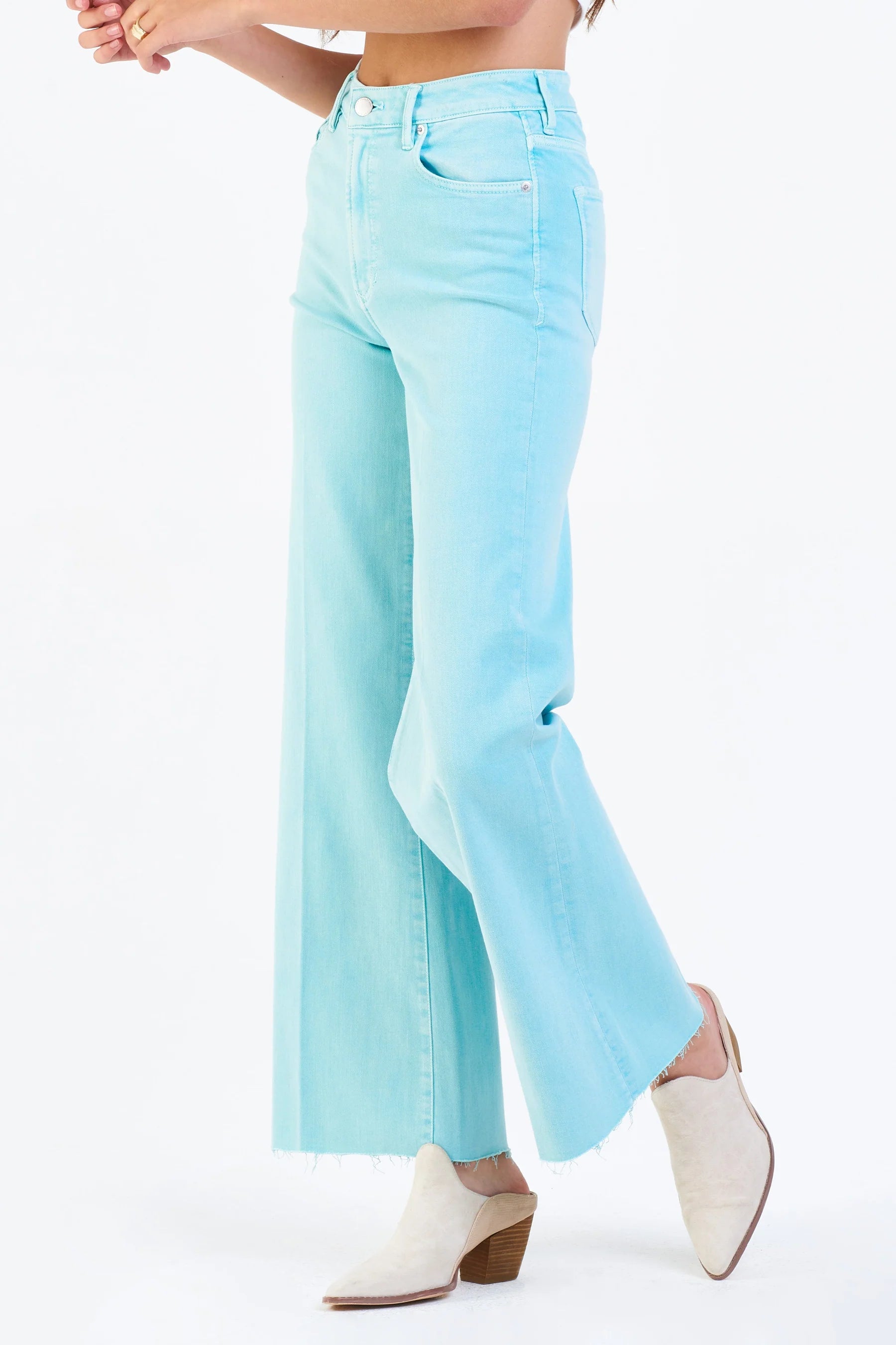 FIONA Super High Rise Wide Leg Jean in Paradise Sz 28 & 33
