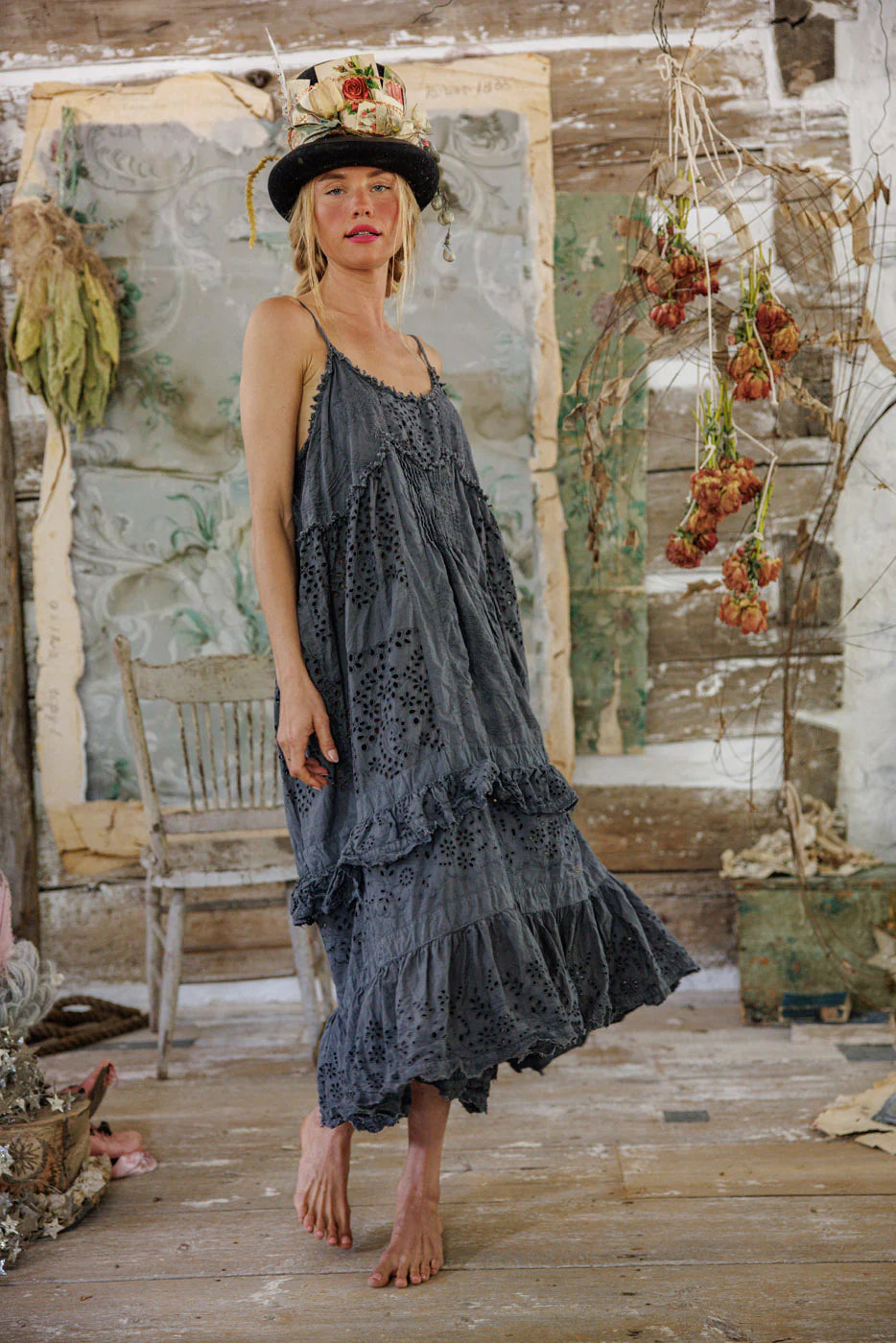 Dress 1282 Eyelet Emb Esti Cami Dress Ozzy