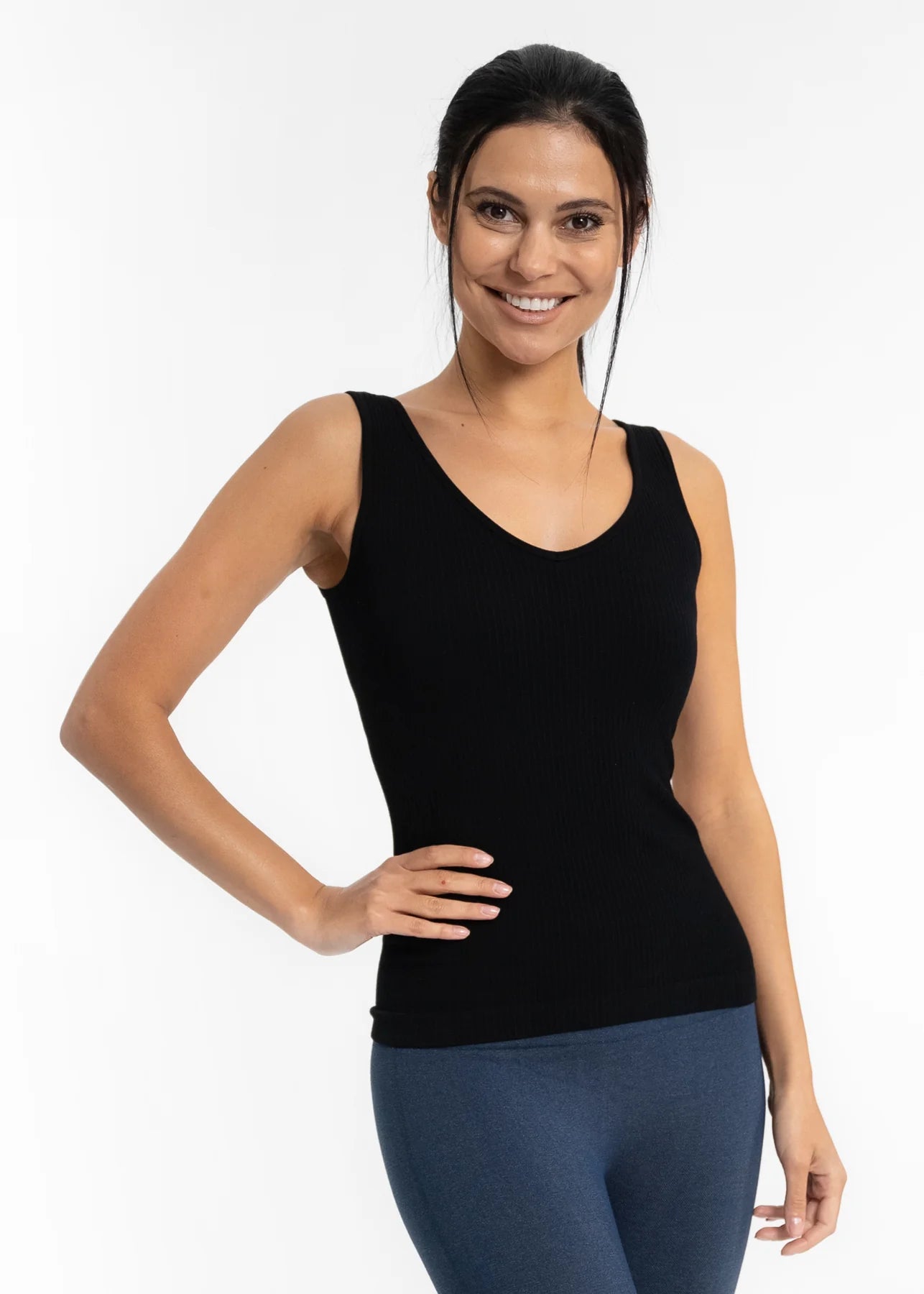 Ribbed Knit Tank - Vintage Vault Boutique