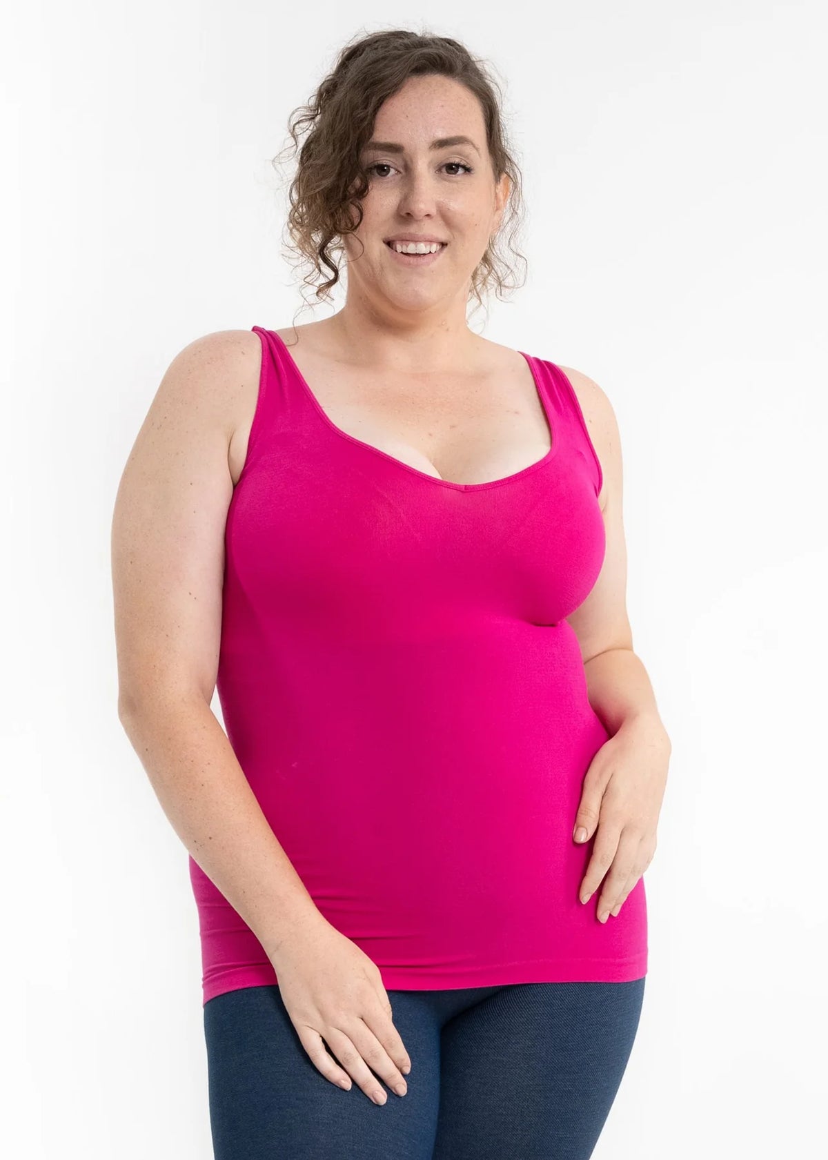 Reversible Solid Tank - Vintage Vault Boutique