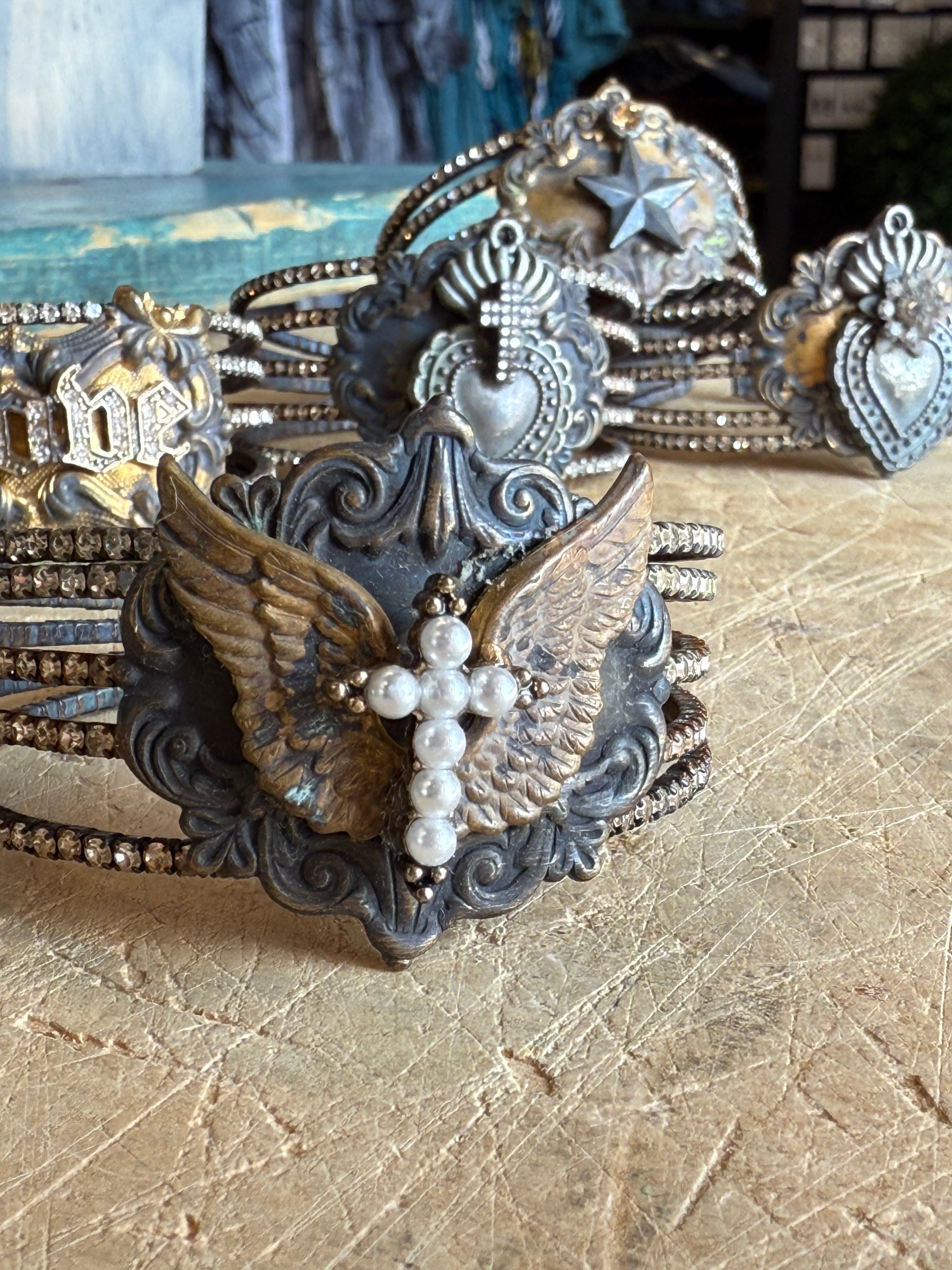 Rhinestone Cuff Bracelet