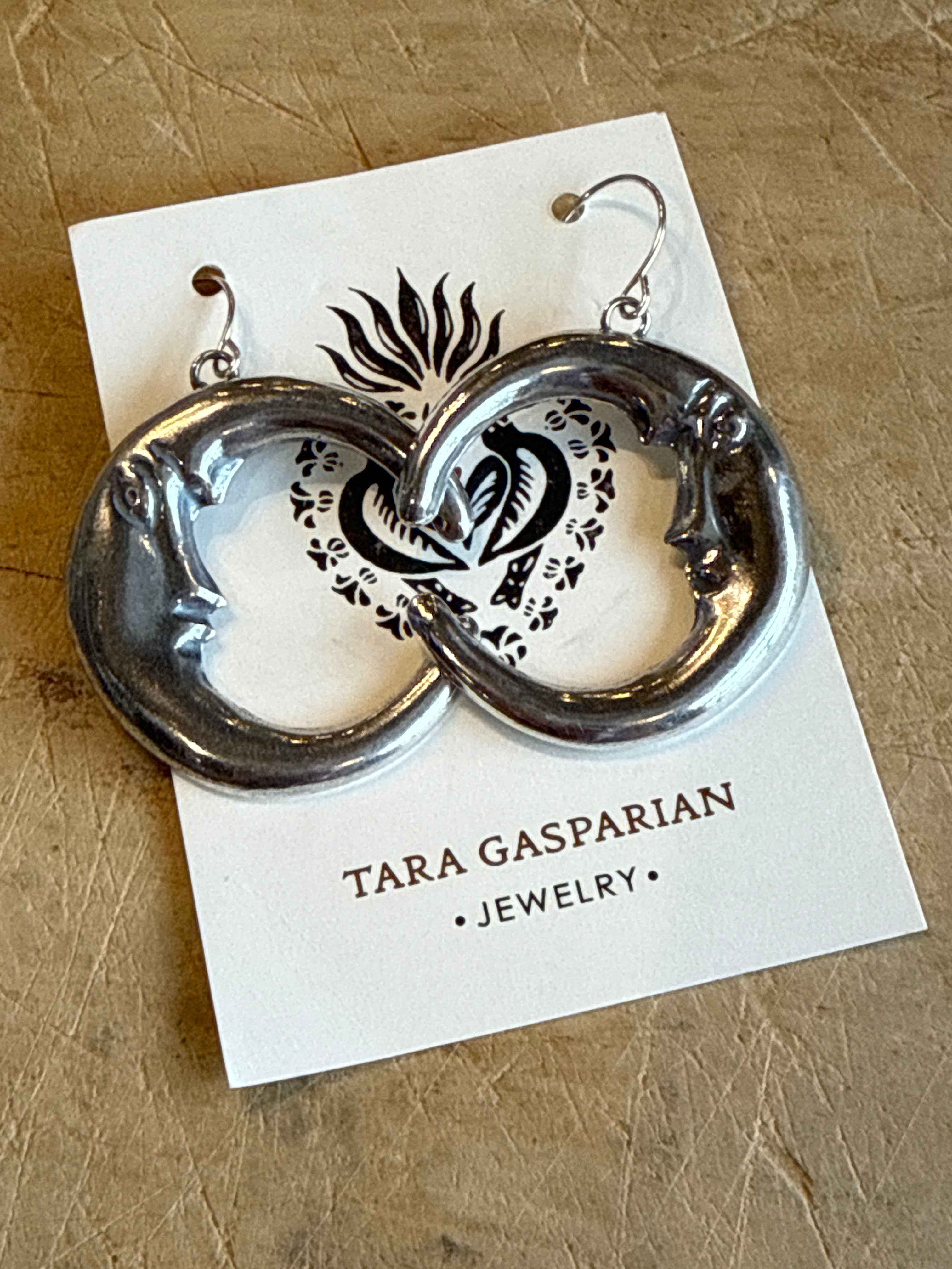 Silver Half Moon Earring
