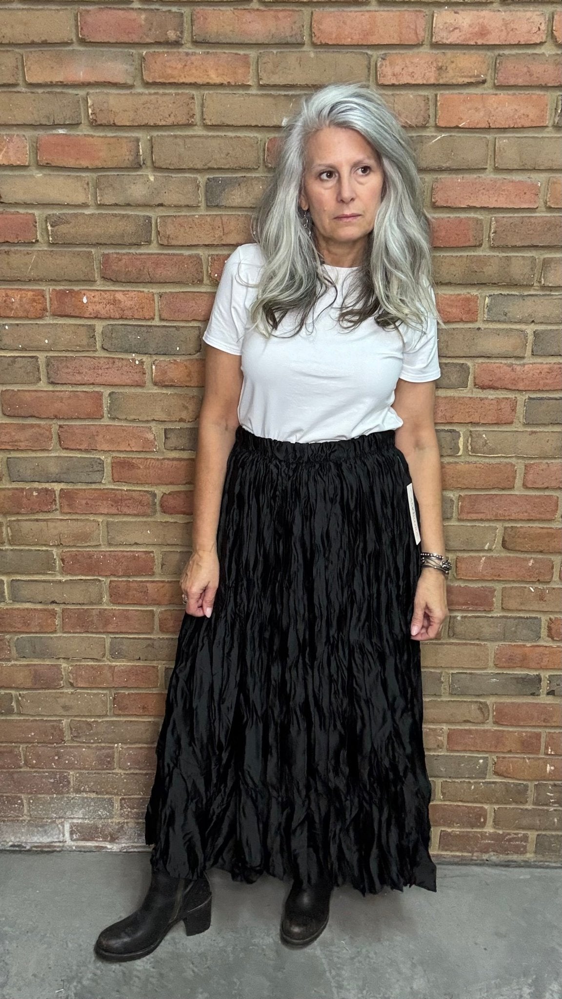 Crushed Skirt - Vintage Vault Boutique