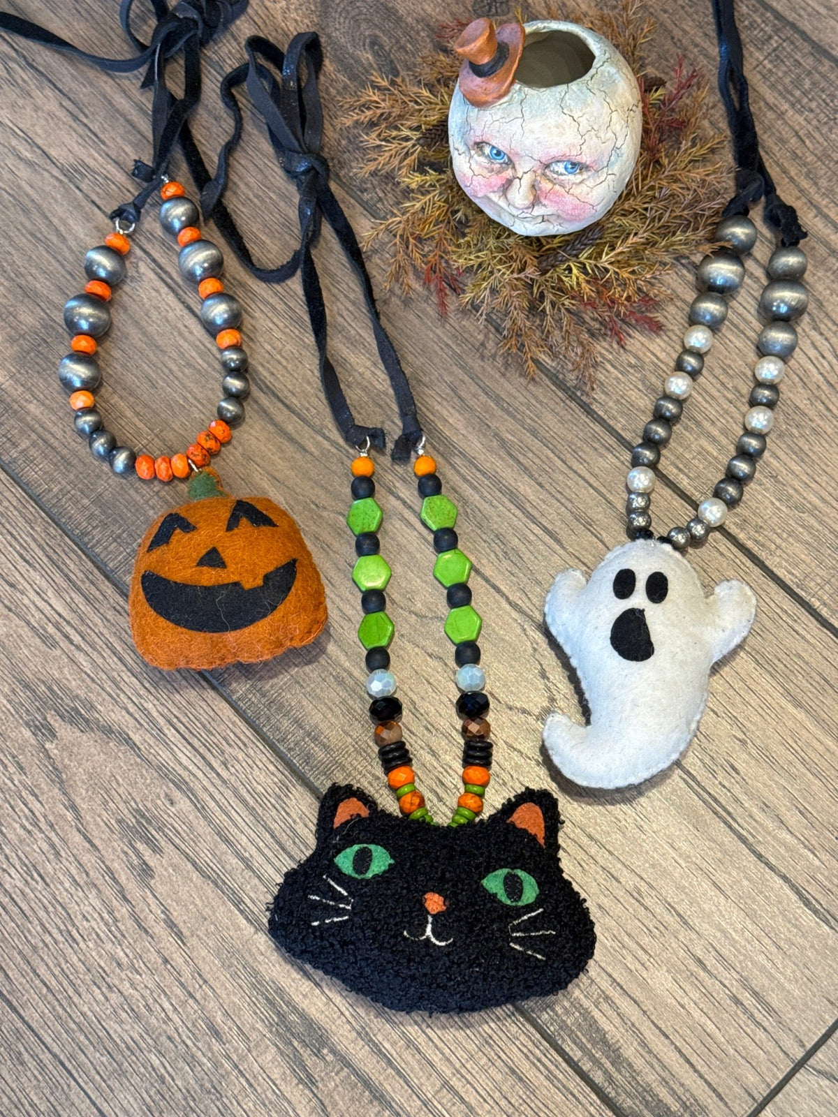 Halloween Necklaces - Fabric - Vintage Vault Boutique