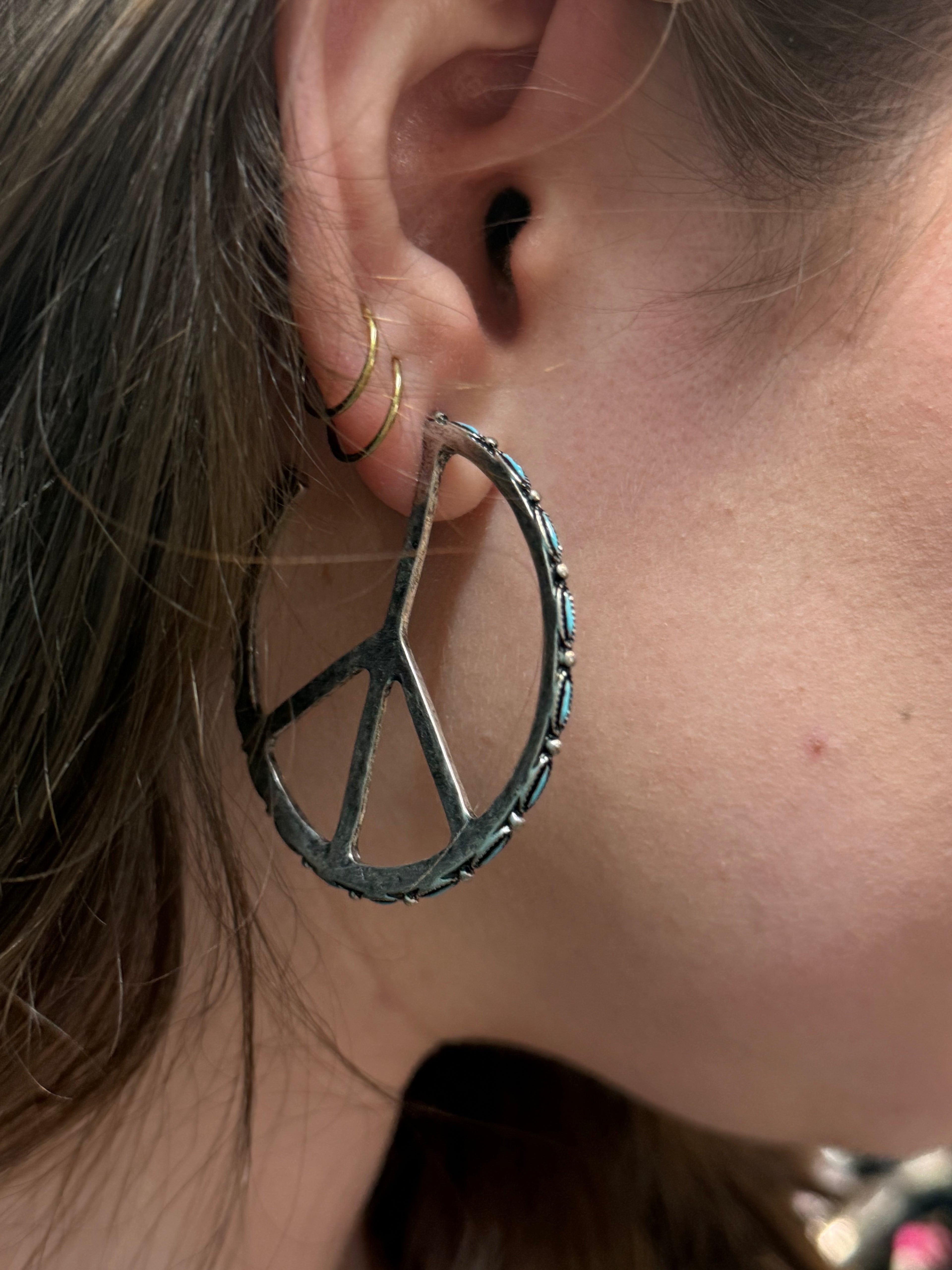 Hoop Peace Earring