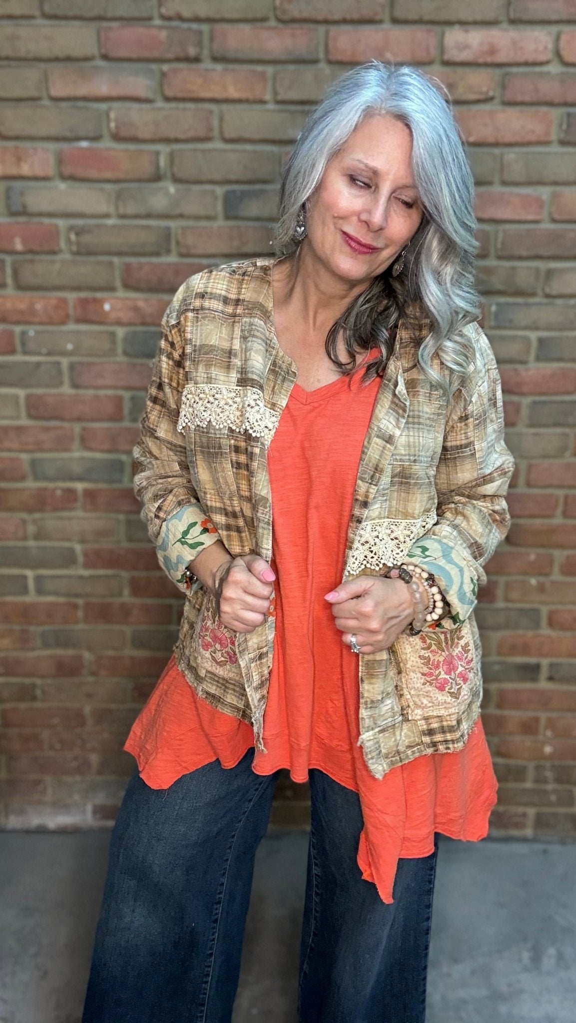 Beyond The Moon Tank - Tangerine - Vintage Vault Boutique