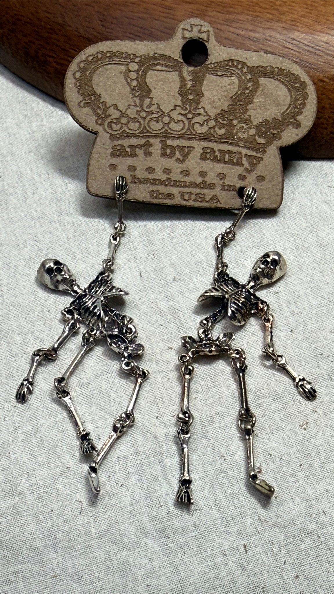 Skeleton Jangles Earring - Vintage Vault Boutique
