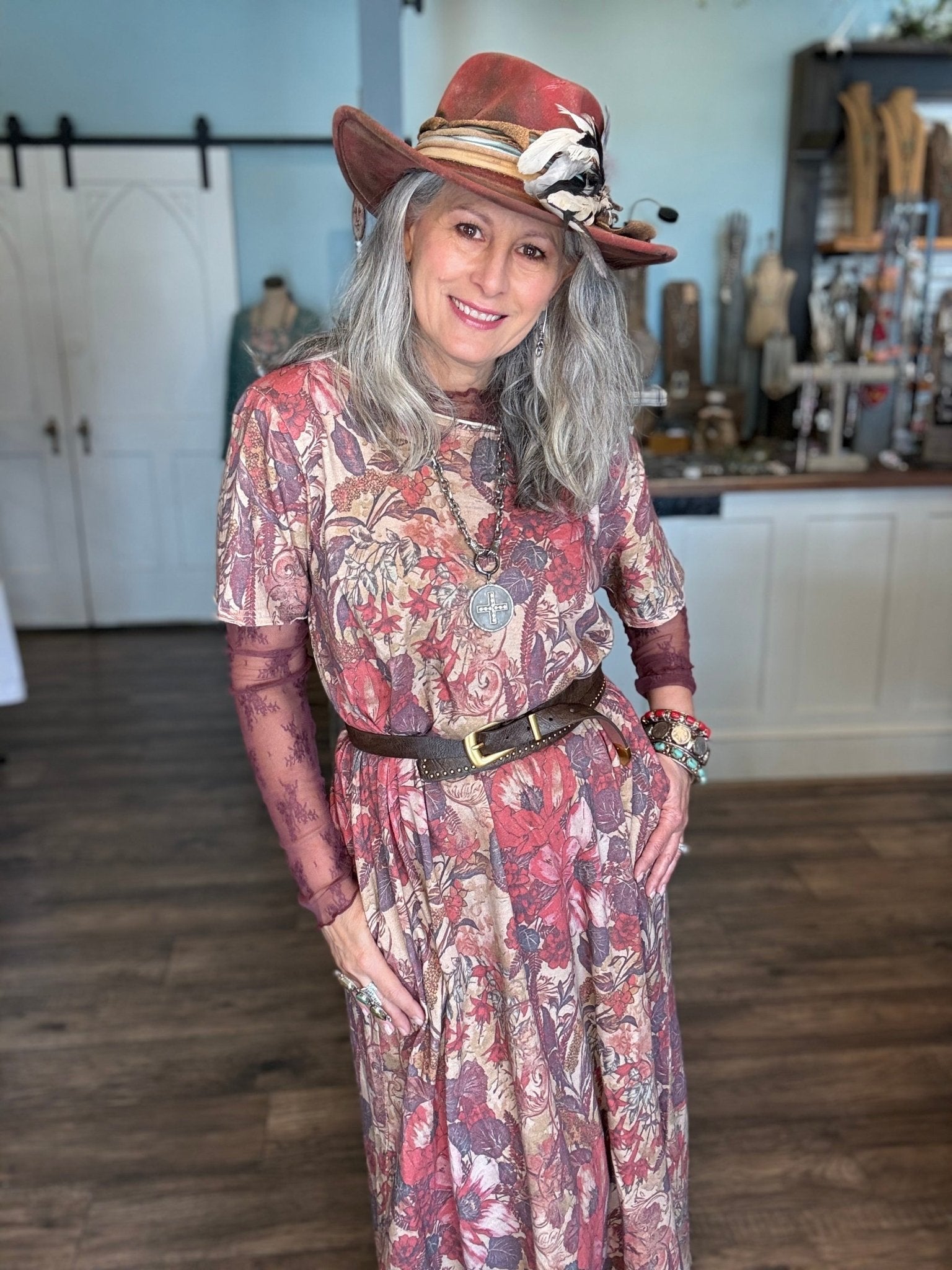 Weekend Wander Dress - Woodland Meadow - Vintage Vault Boutique