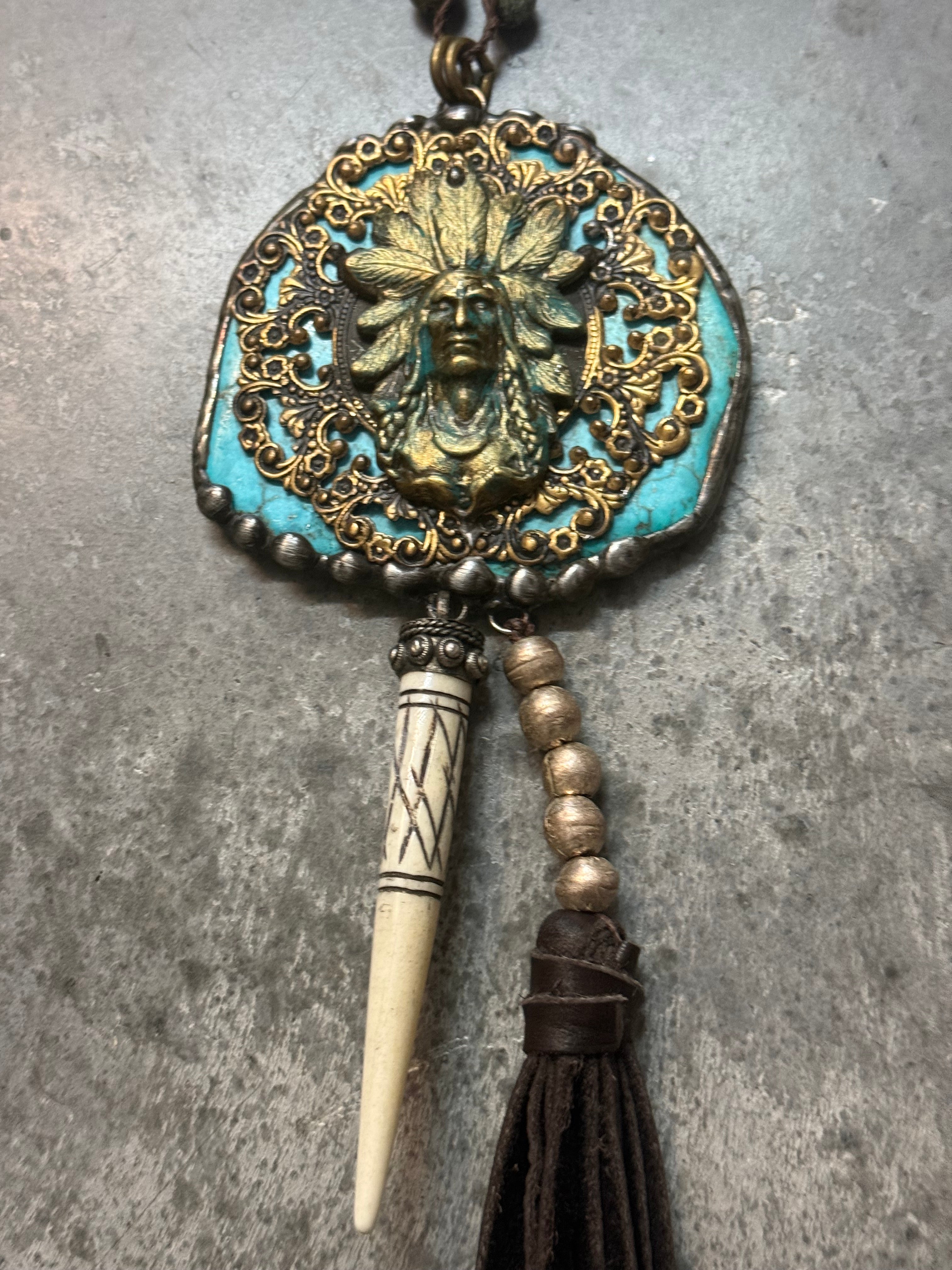 Native American Tassel Necklace