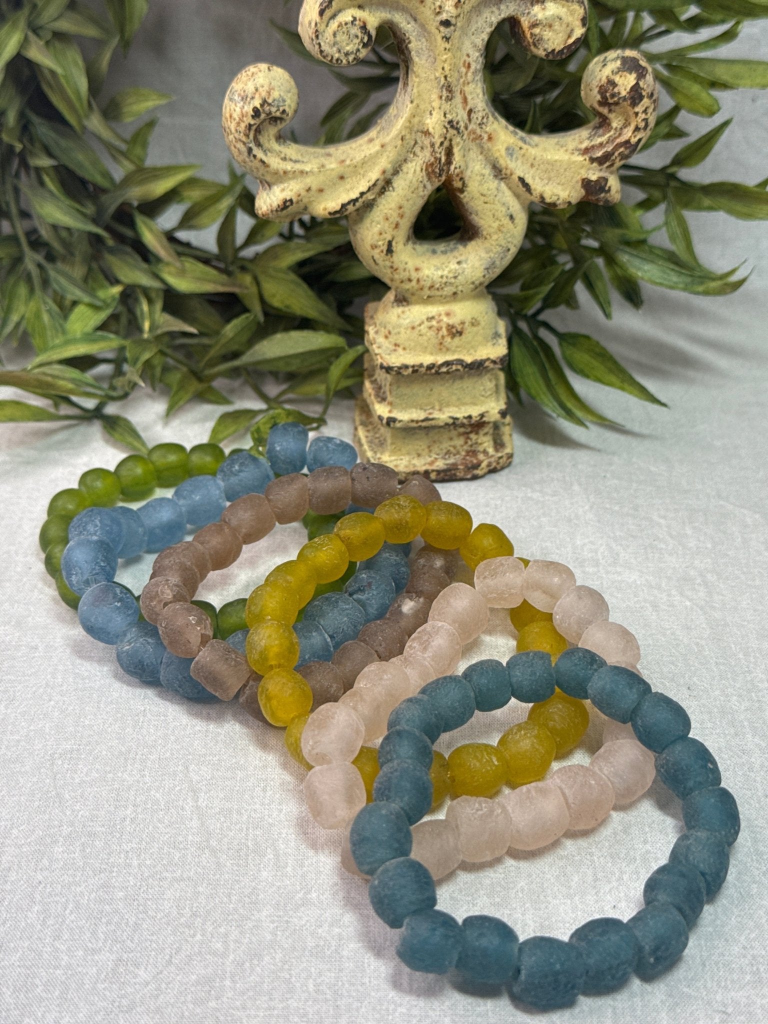 Seaglass Stretch Bracelets - Vintage Vault Boutique