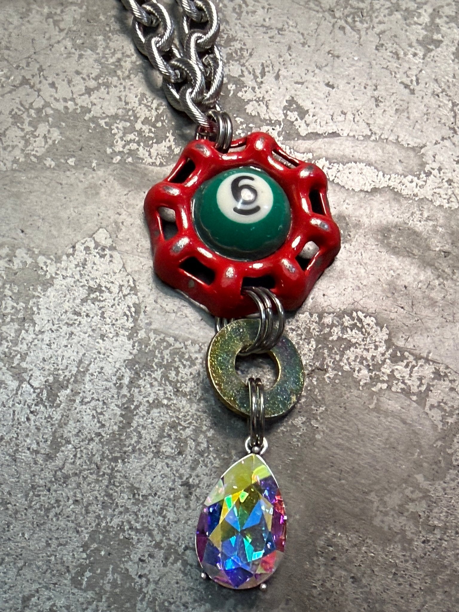 Billiard Ball Necklace - Vintage Vault Boutique