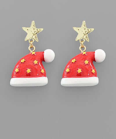 Starry Hat Earrings