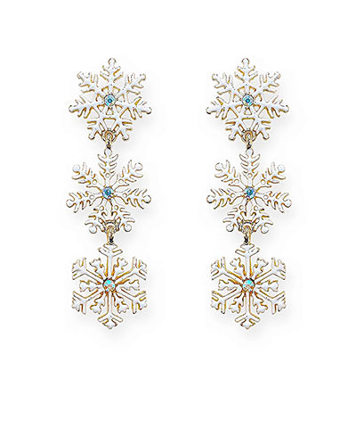 Snowflake Drop Earring