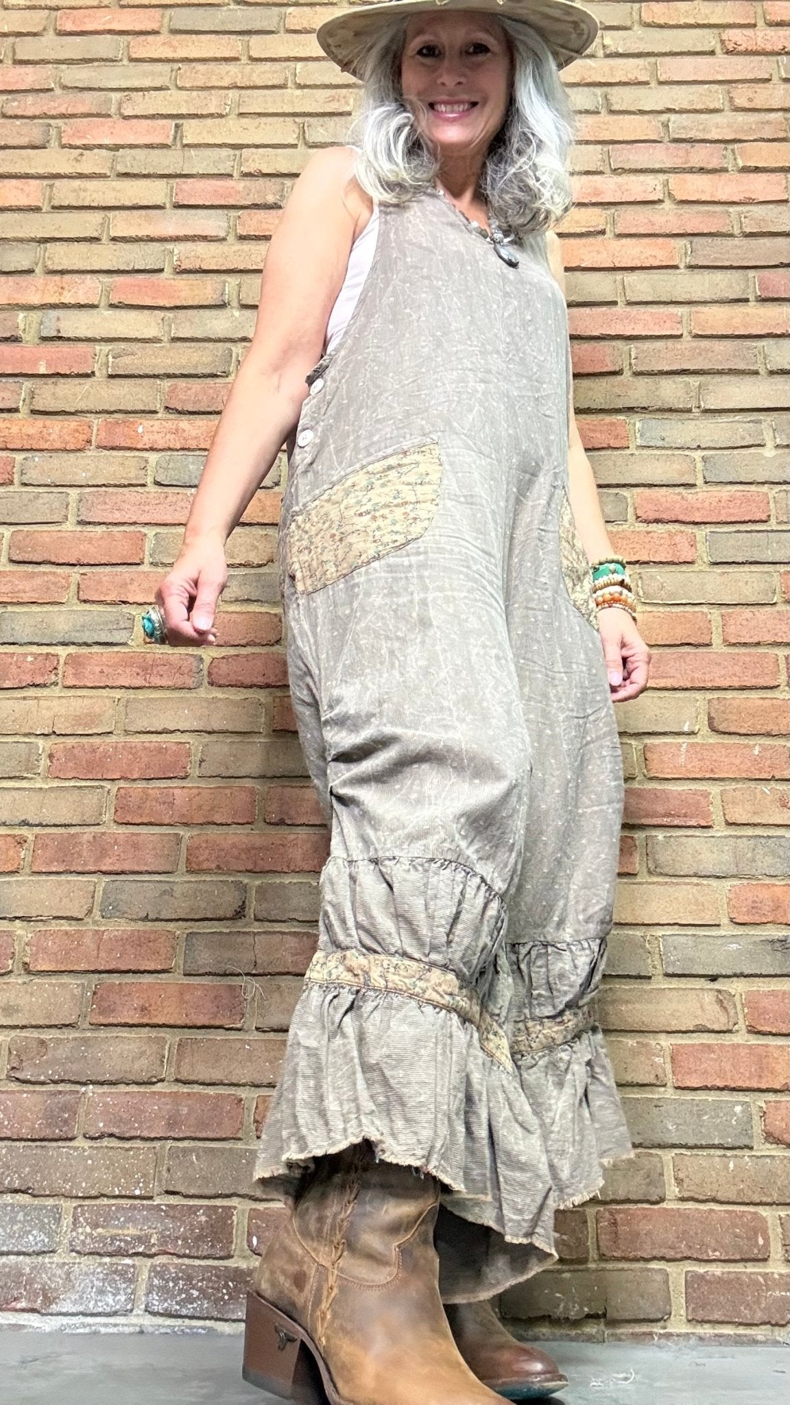 Canyon Mist Overalls - Vintage Vault Boutique