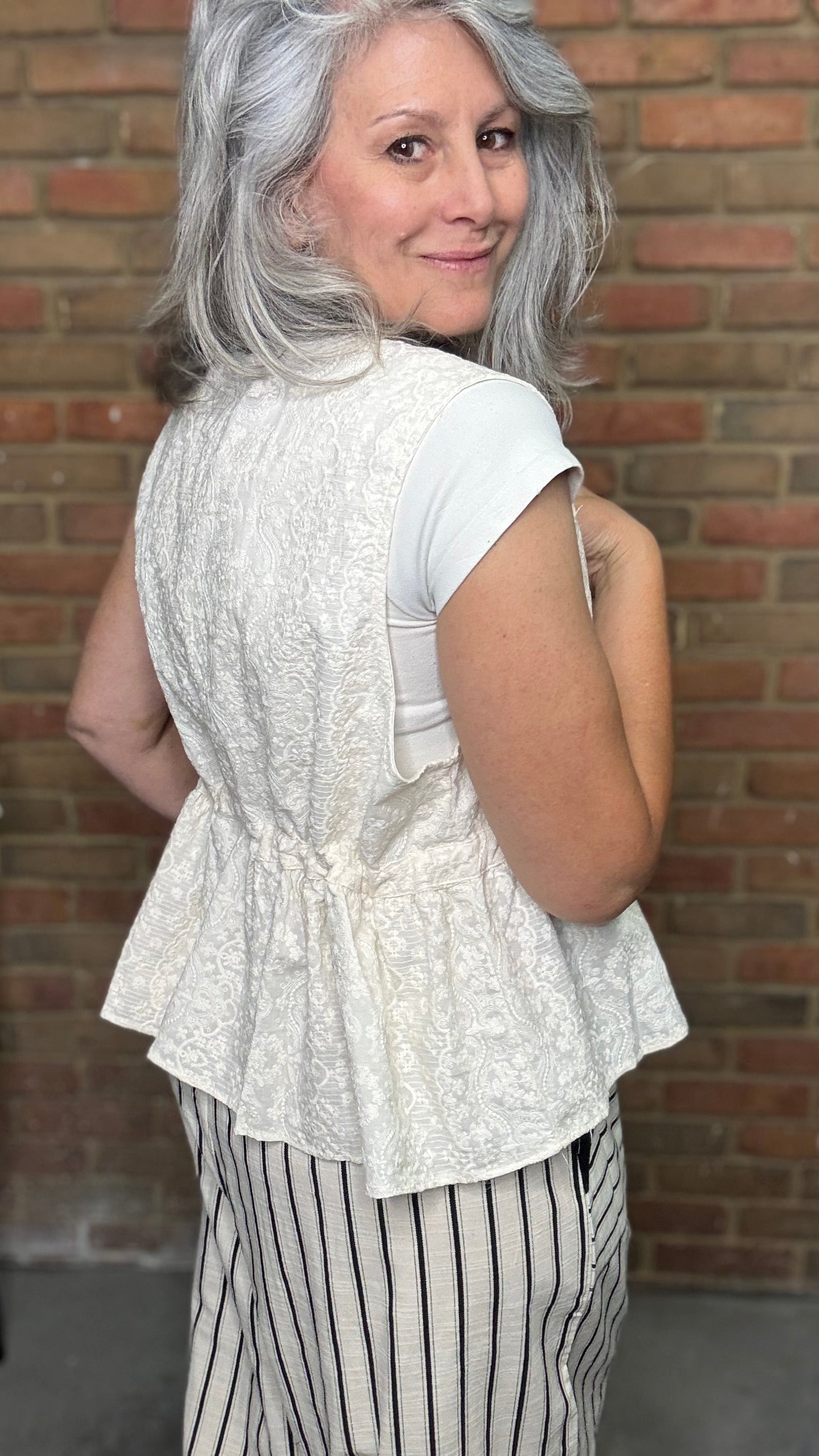 Embroidered Vest Top One Size