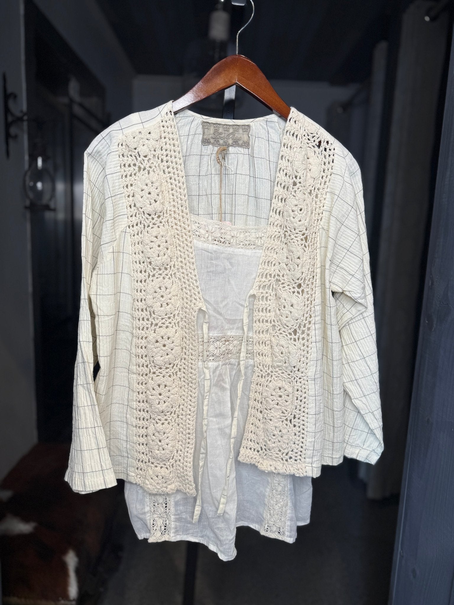 CHANTAL - CHECK JACKET - Vintage Vault Boutique